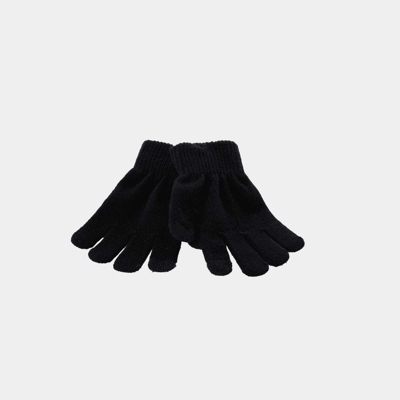  Luvas infantis Rosnos Smarttouch, conjunto de 2 unidades - pretas