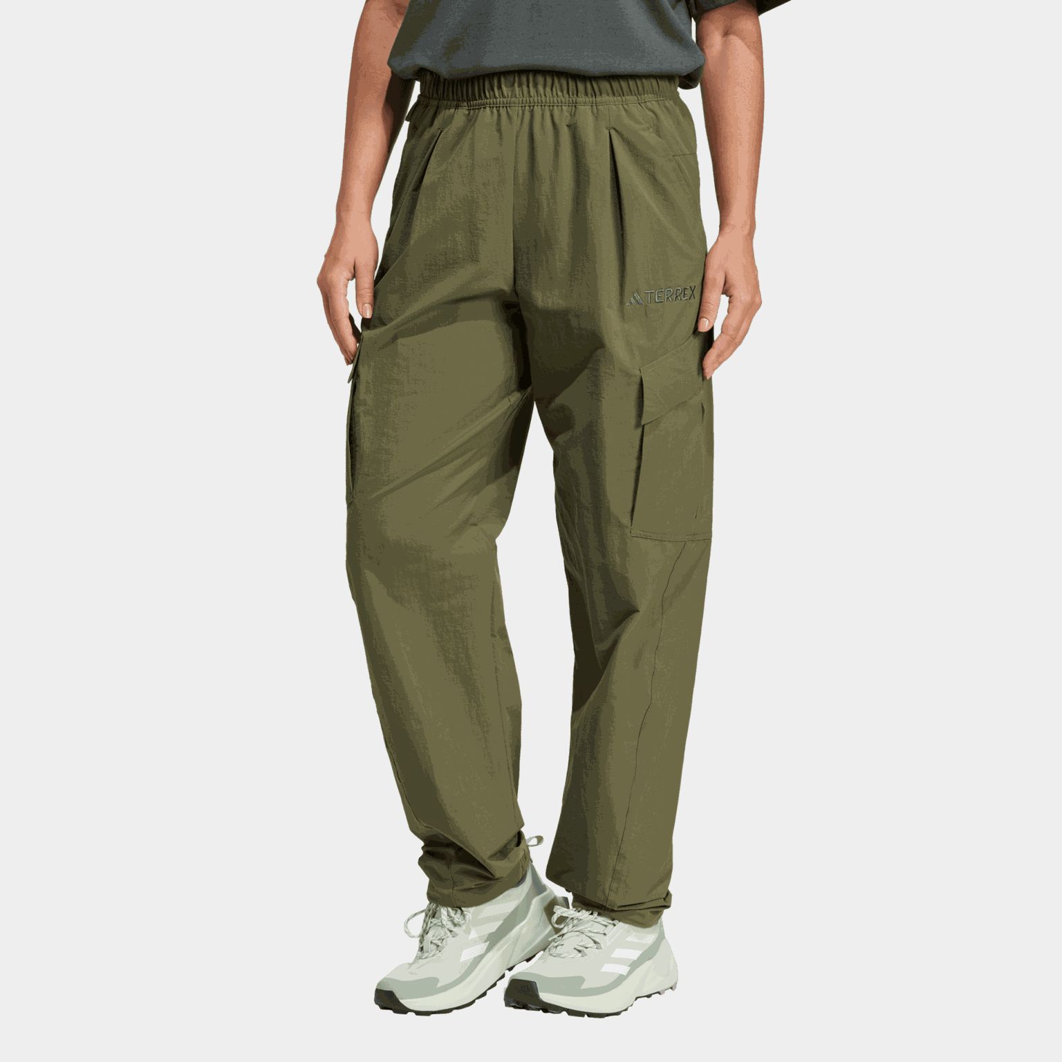  Pantaloni cargo Terrex Xploric da jogging, da trekking, da donna - Verdi