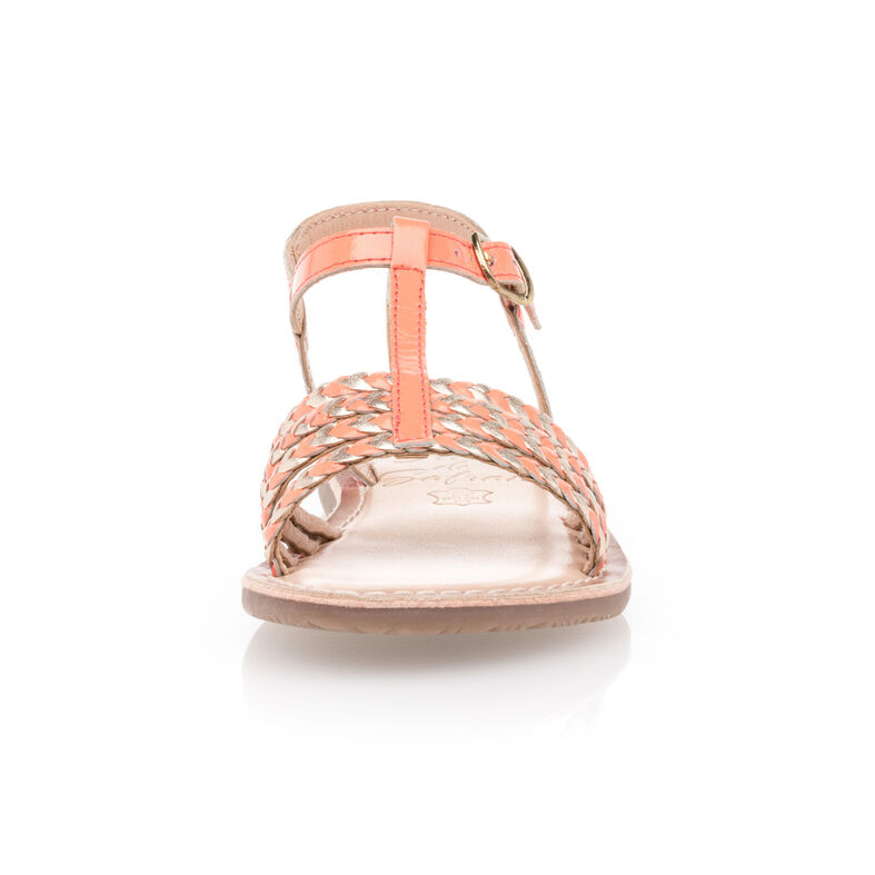 Sandalias rosas para niña / Zapatos de punta abierta