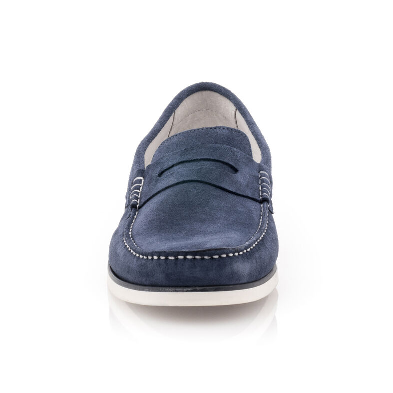 Mocasines/zapatos náuticos azules para hombre