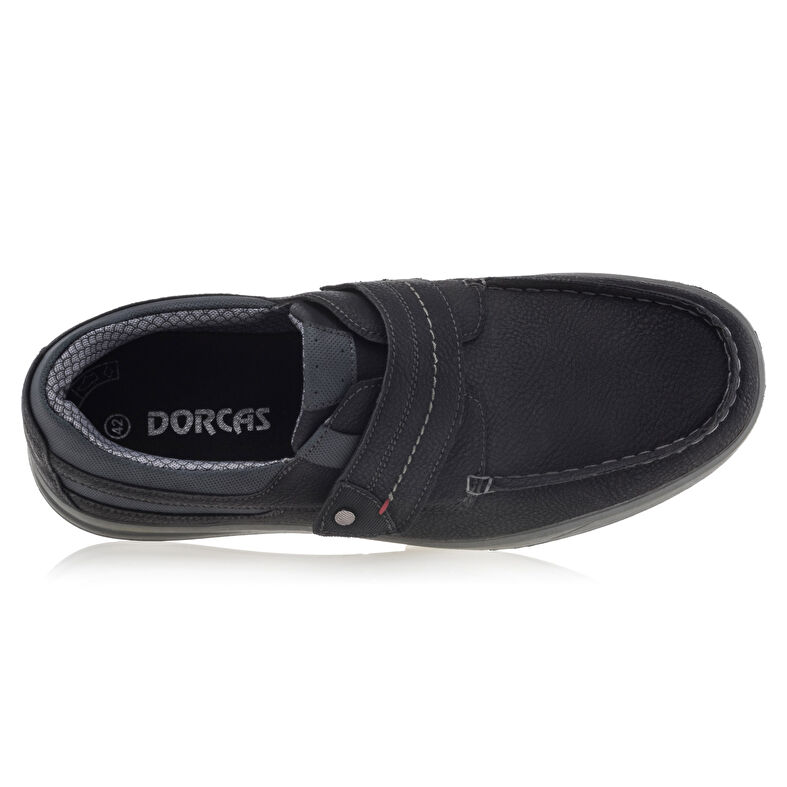 Svarte loafers/båtsko til menn