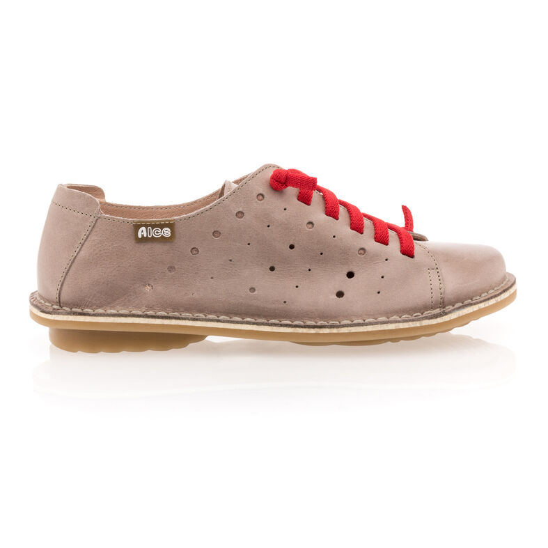 Zapatos de mujer marrones con cordones / Zapatos Derby