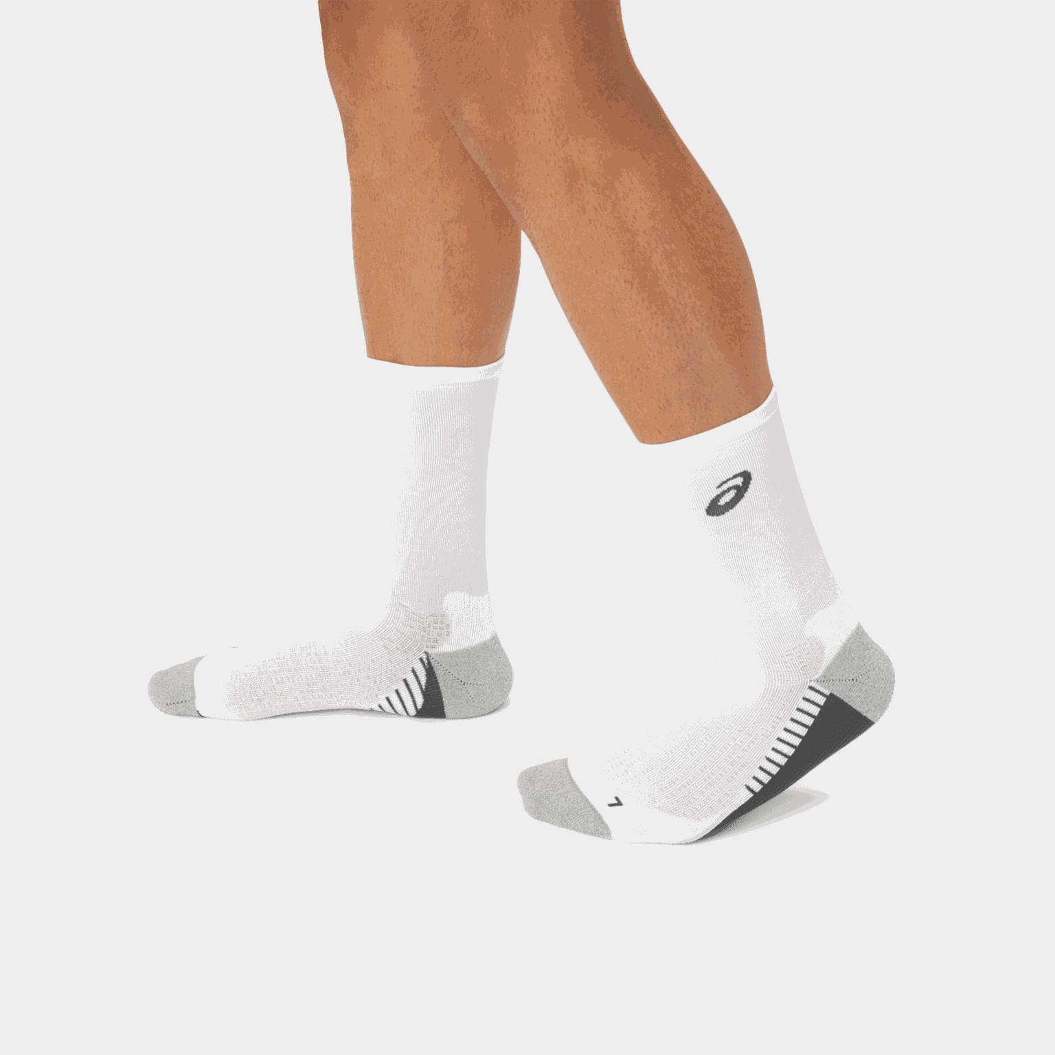 Unisex Performance Run Crew hardloopsokken – wit