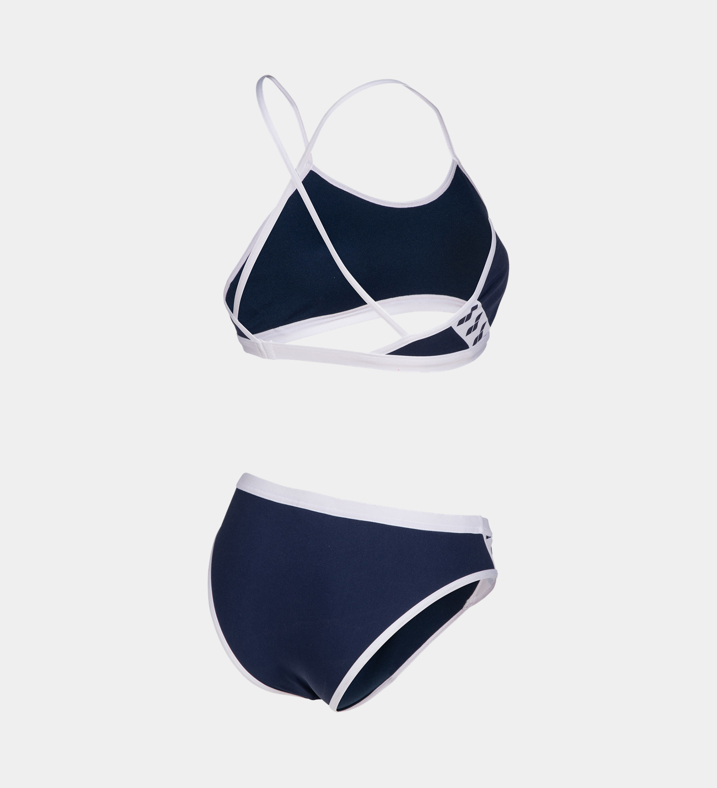 Biquíni feminino de duas peças Icons Team - azul escuro