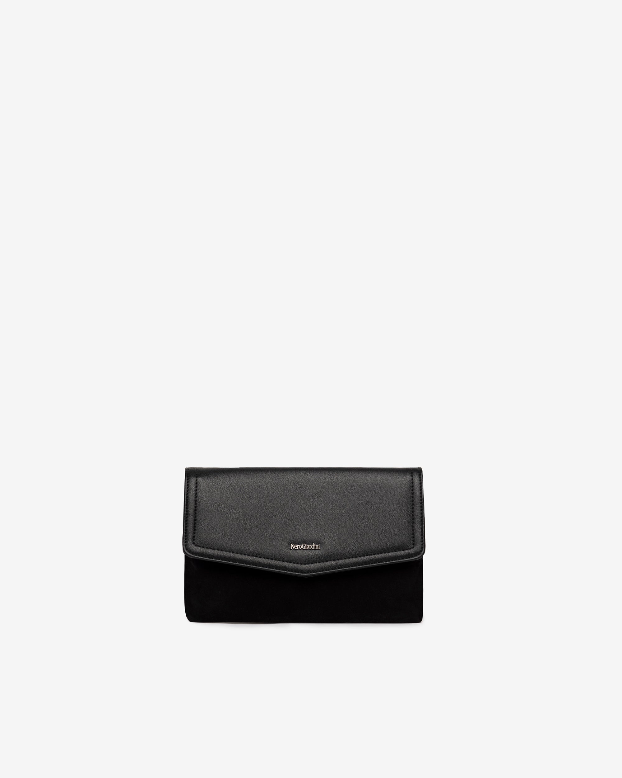  Damen-Clutch aus Leder und technischem Material