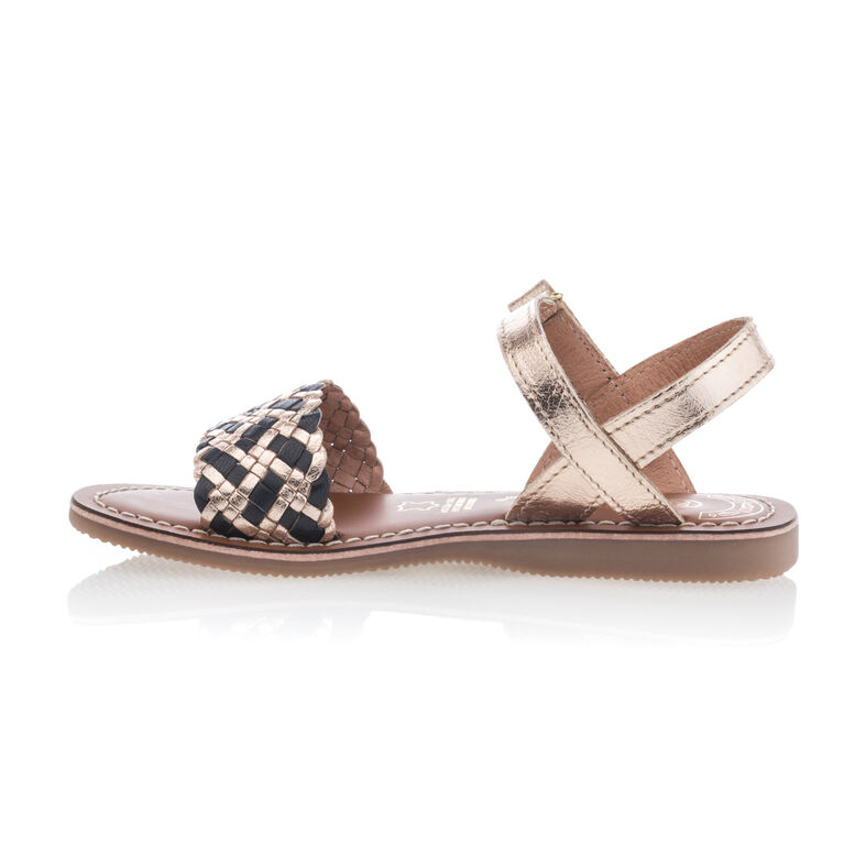 Sandalias amarillas para niña / Zapatos de punta abierta