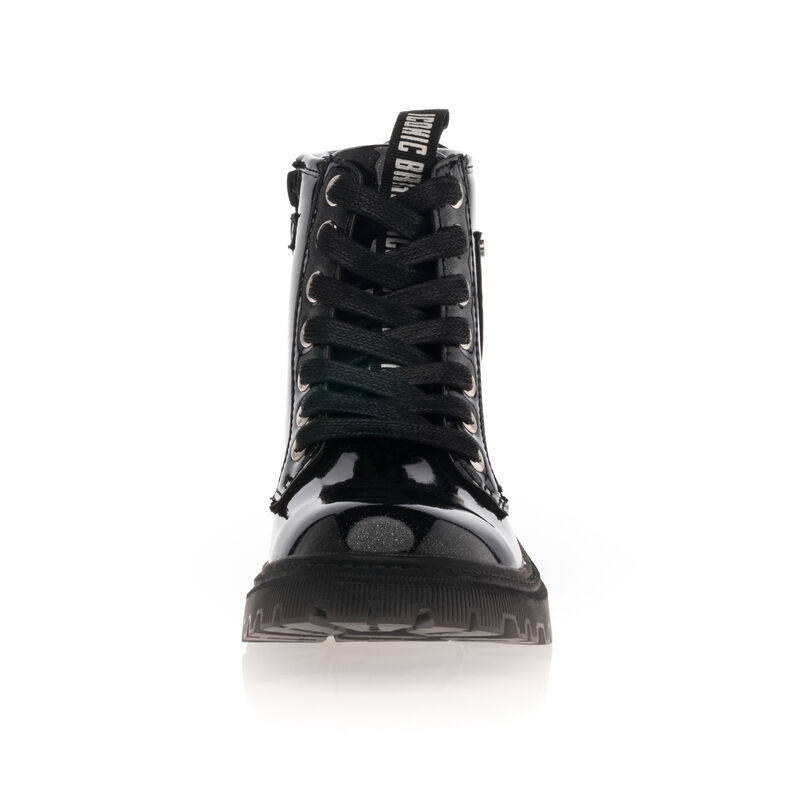 Schwarze Mädchenstiefel/Stiefeletten