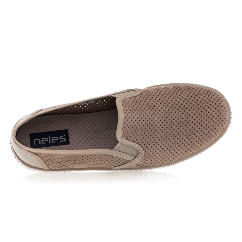 Sapatos confortáveis masculinos bege