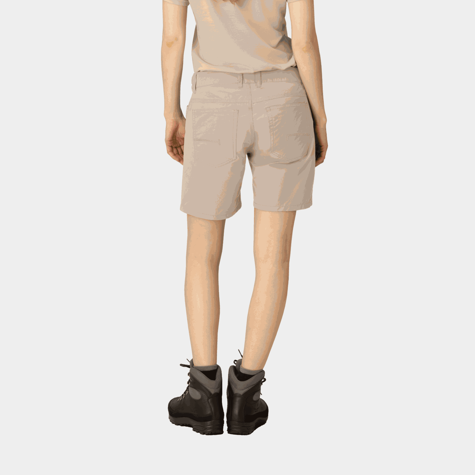 Shorts de algodão Femund, shorts de caminhada femininos