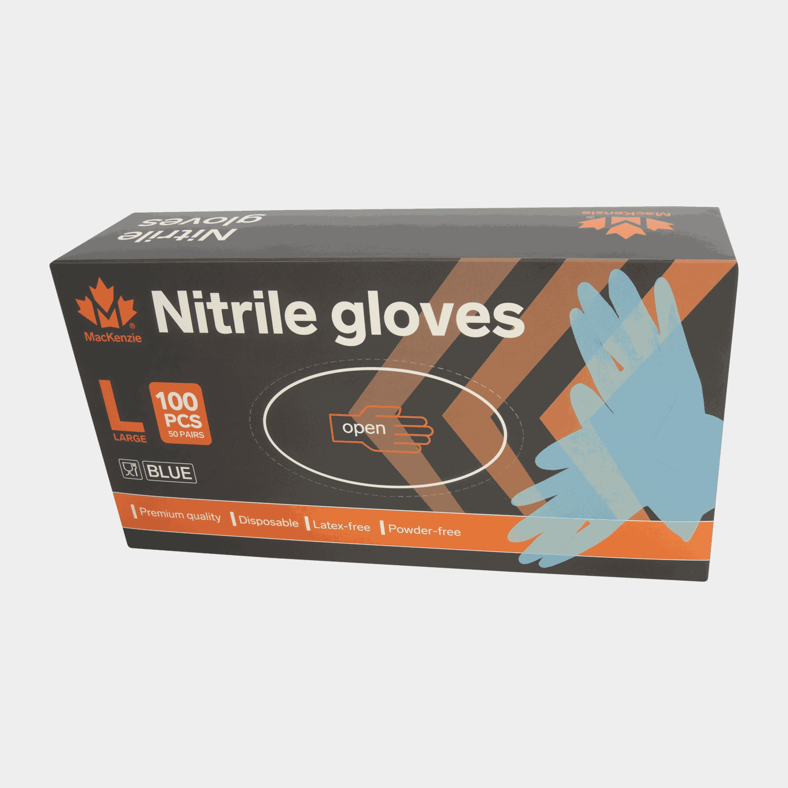 Gants en nitrile, 50 paires, gants jetables, nitrile – bleus