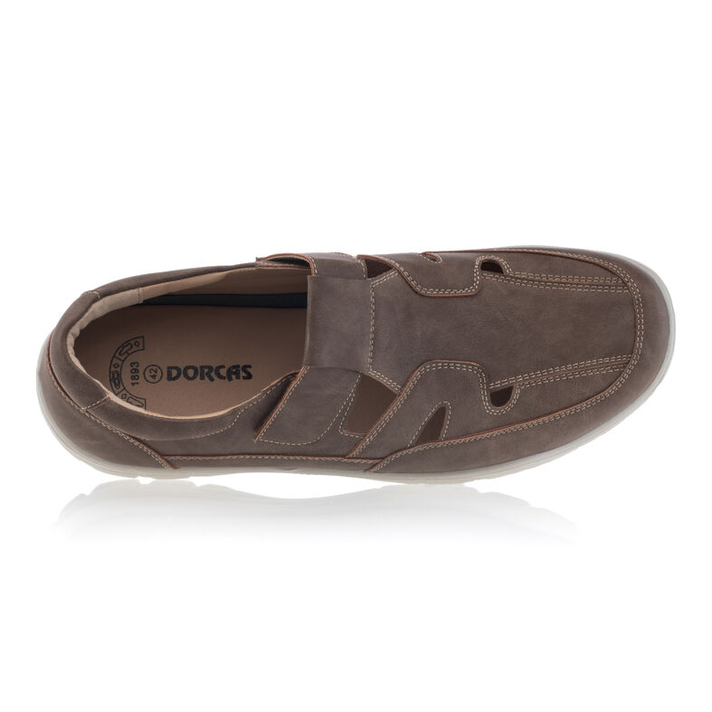  Brune sandaler / sko med åpen tå for menn
