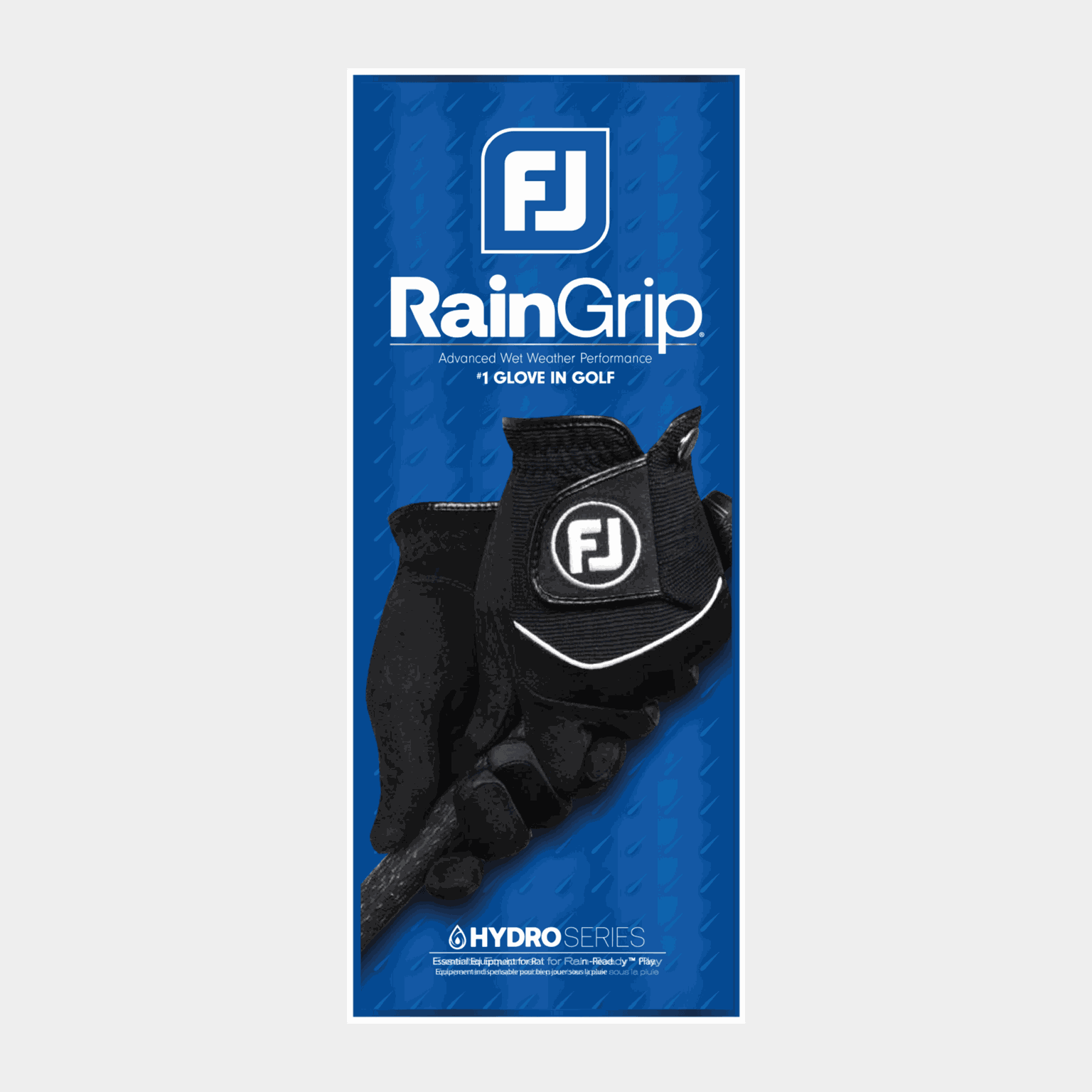  Gants de golf RainGrip pour homme, paire – Noirs