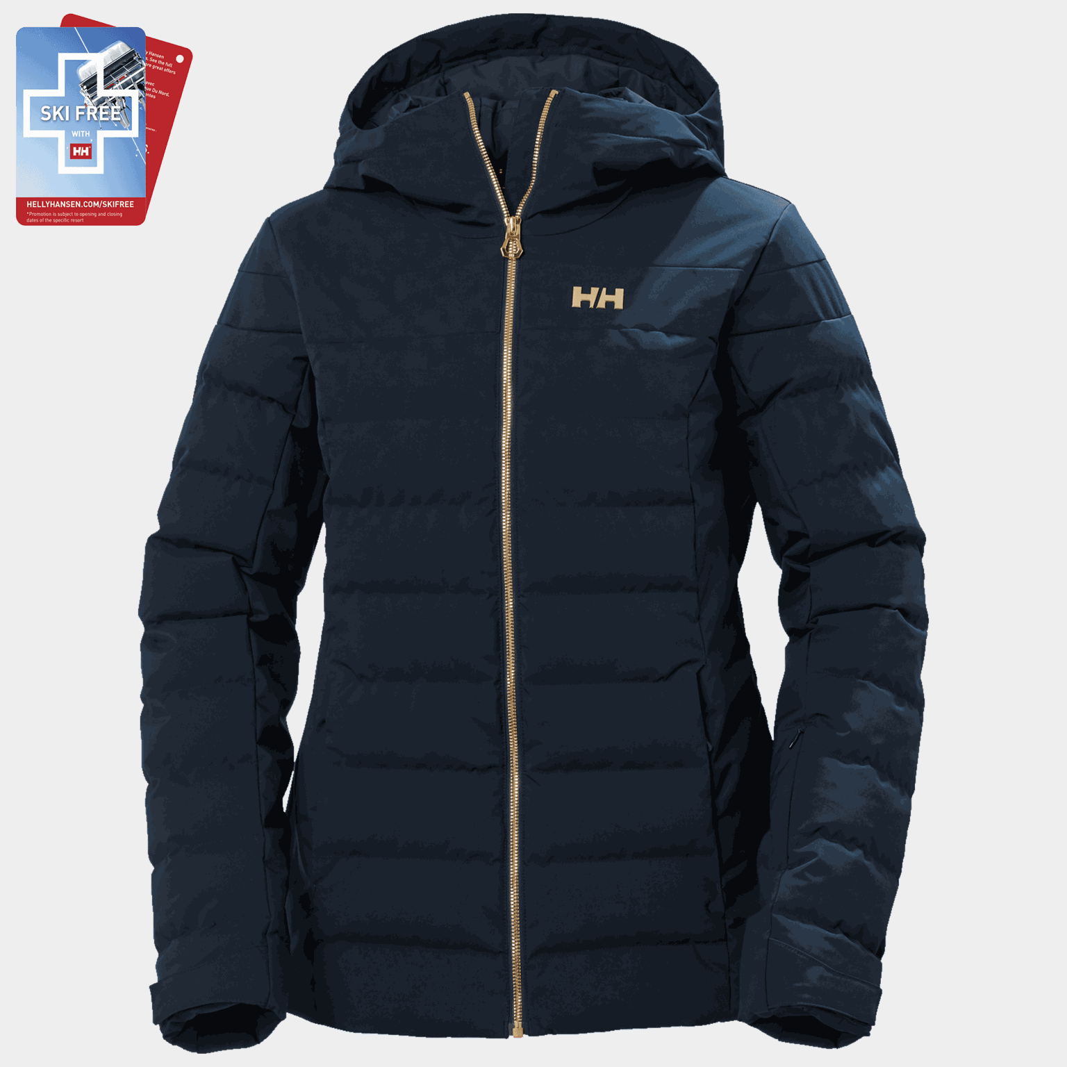 Jaqueta de esqui feminina Alpine Imperial Puffy tamanho 24/25 - azul escuro
