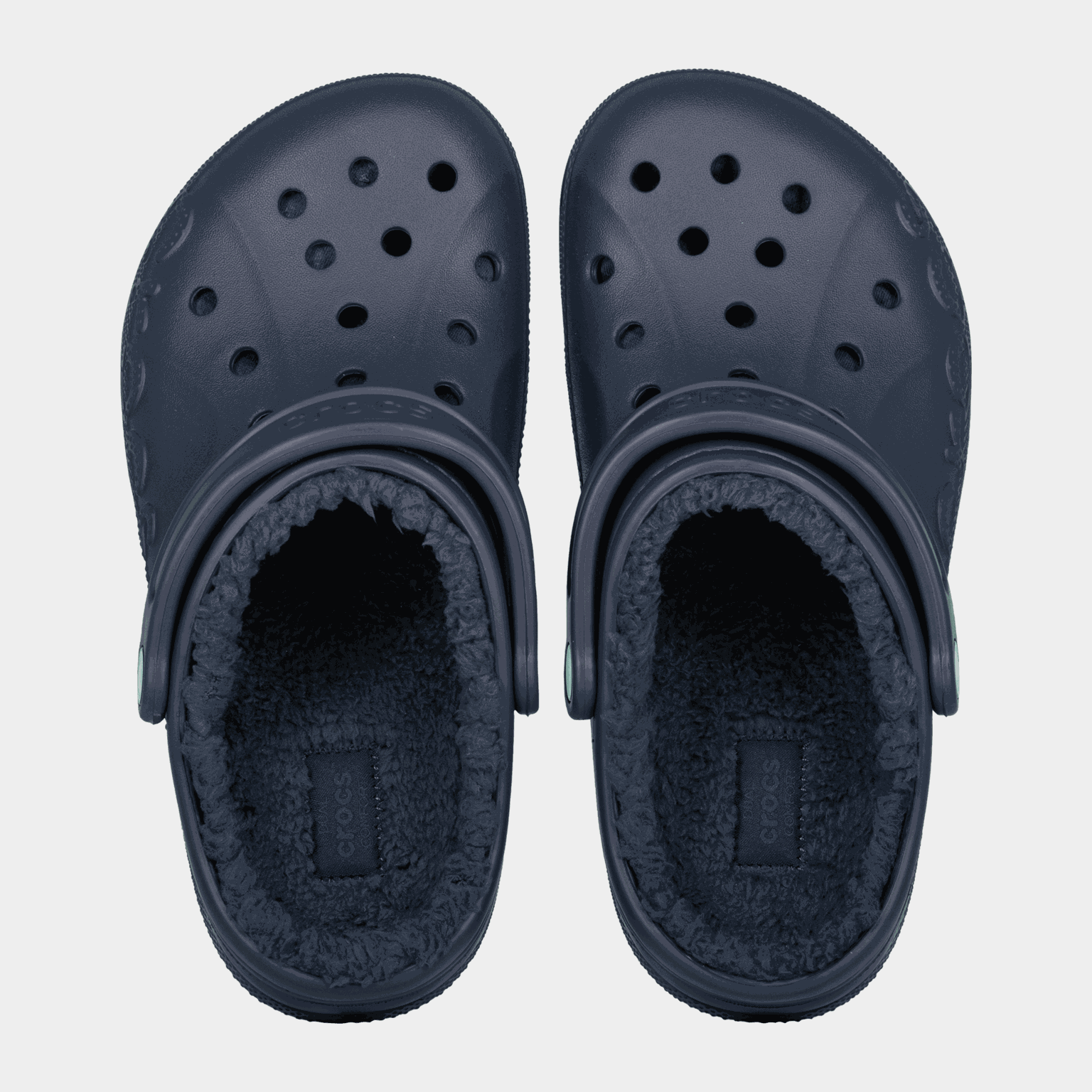 Crocs Baya Unisex gewatteerde teenslippers – Marineblauw