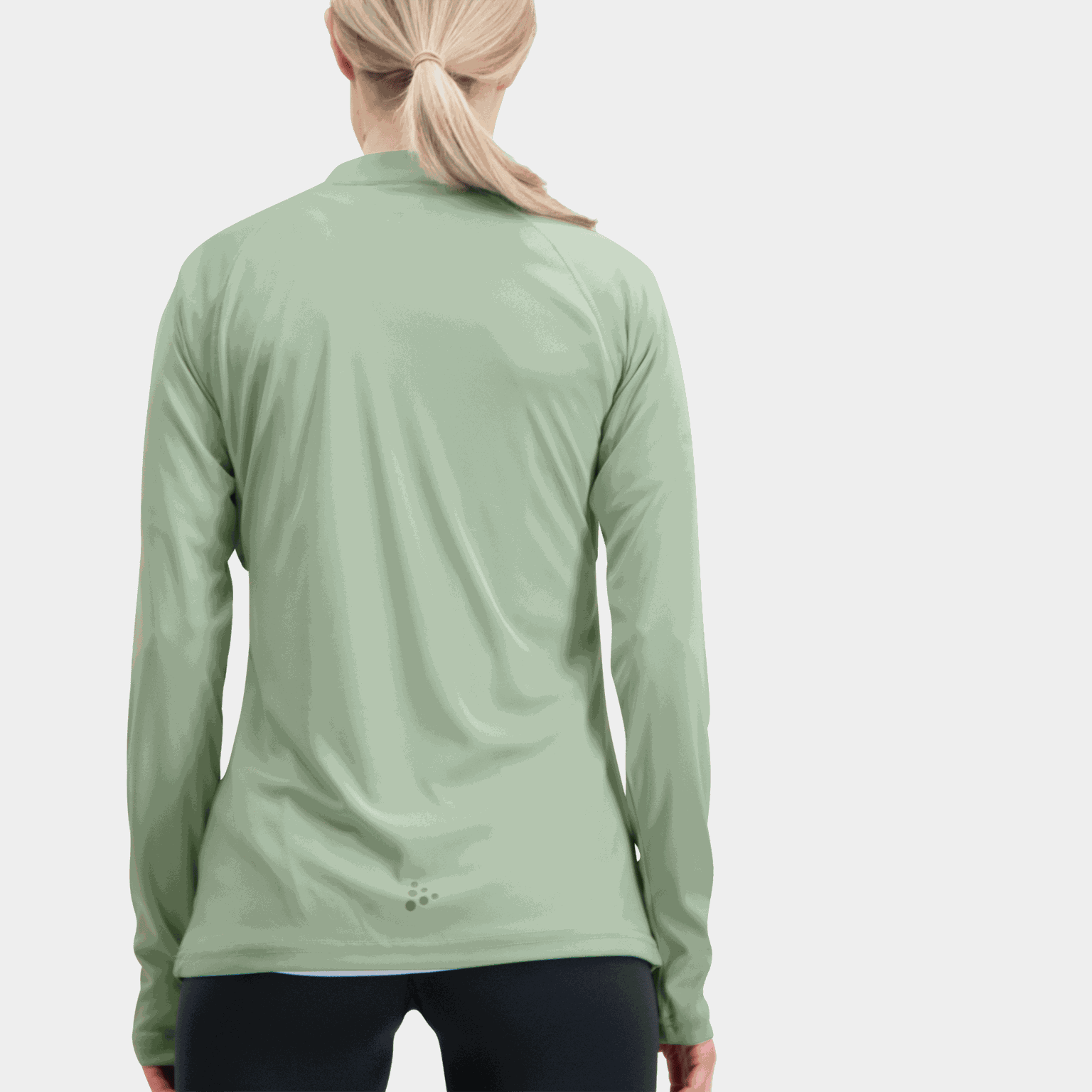 Blusa feminina Core Charge 2 de manga comprida com zíper