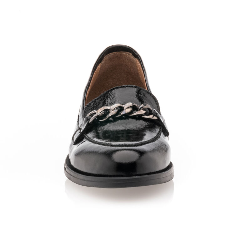Schwarze Damen-Loafer/Bootsschuhe