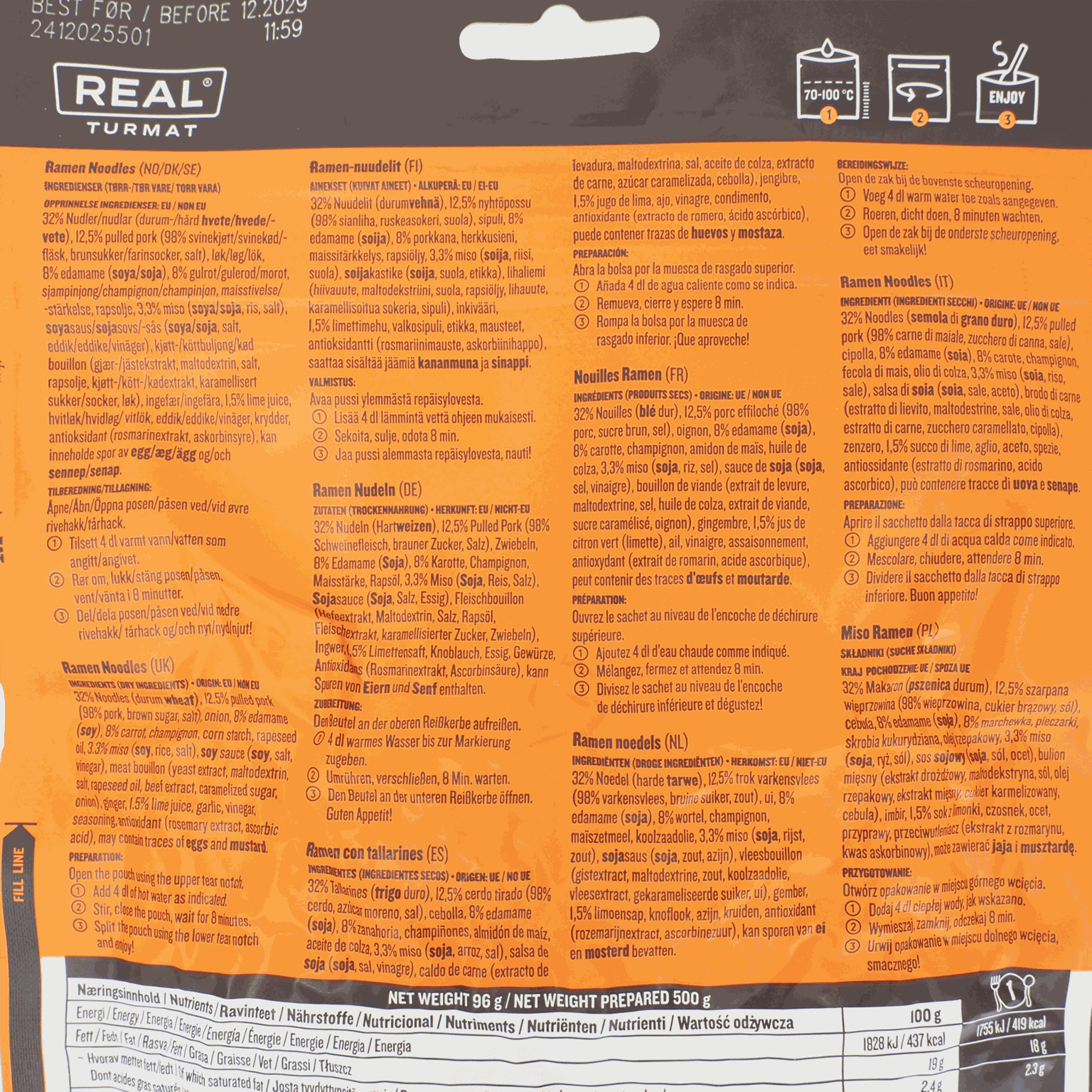 Ramen Noodles, ramen nudler, turmat - Oransje