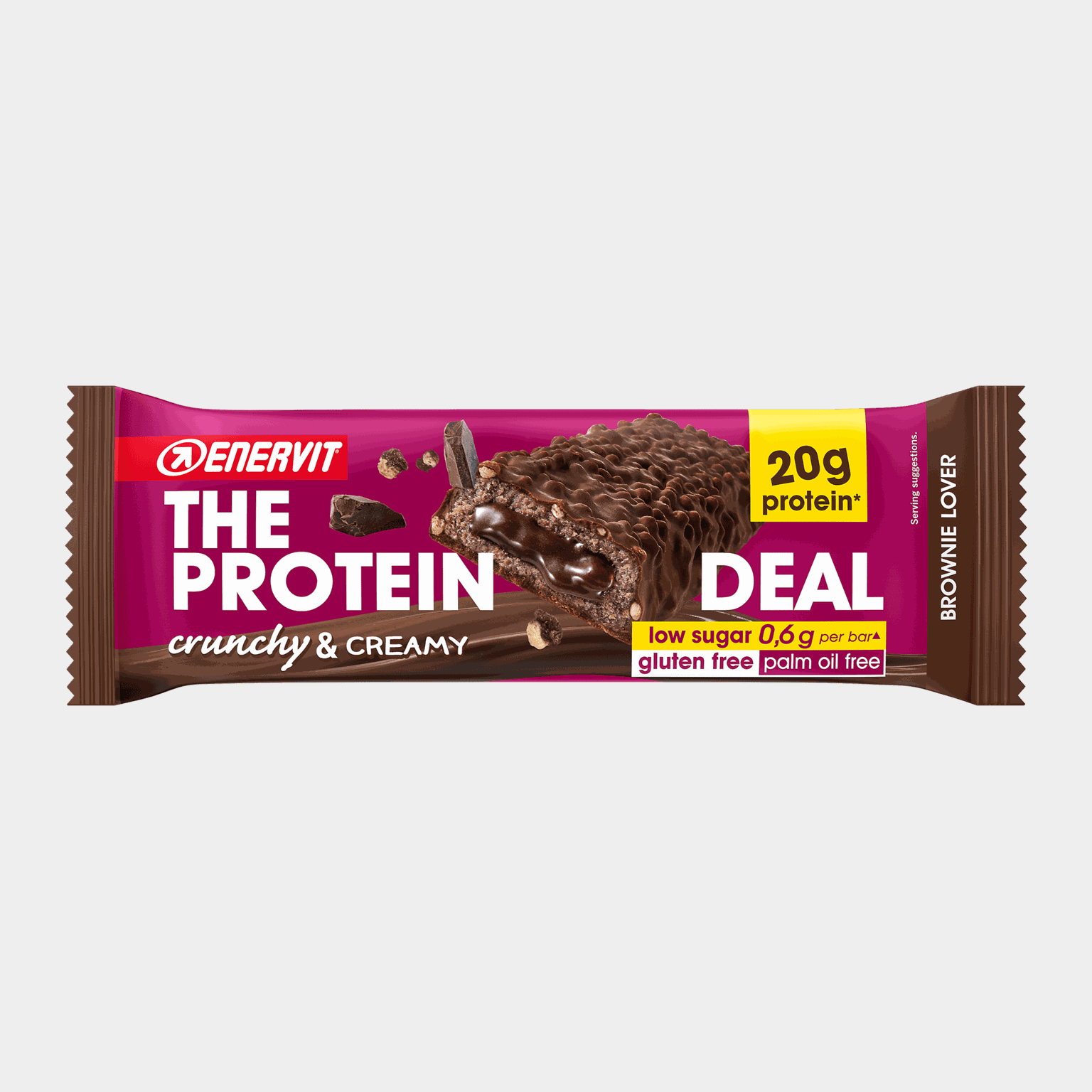 Brownie proteico 55 g, Barra de proteína -