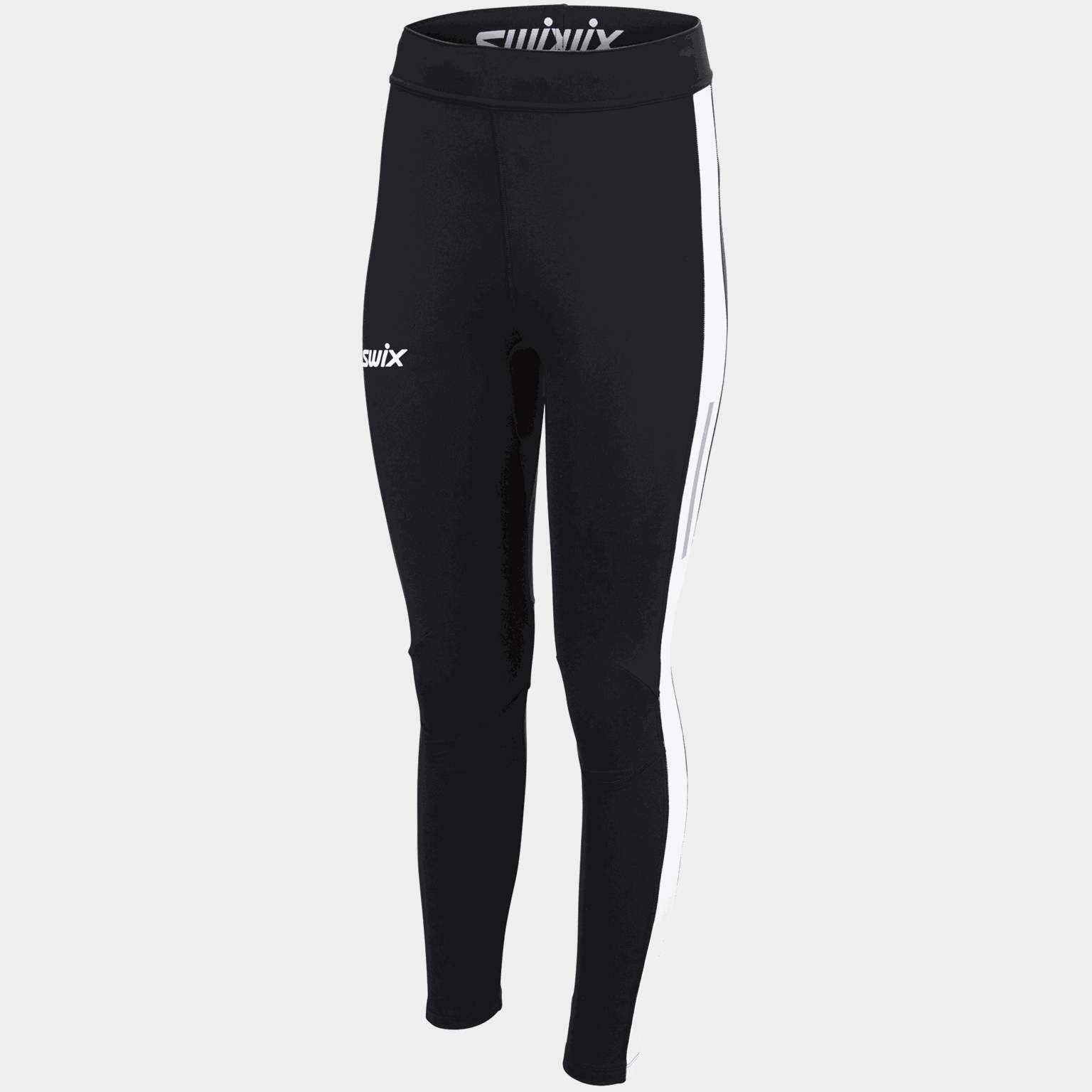  Collant Swix Focus Warm 22/23, collant de course à pied pour femme - Blanc
