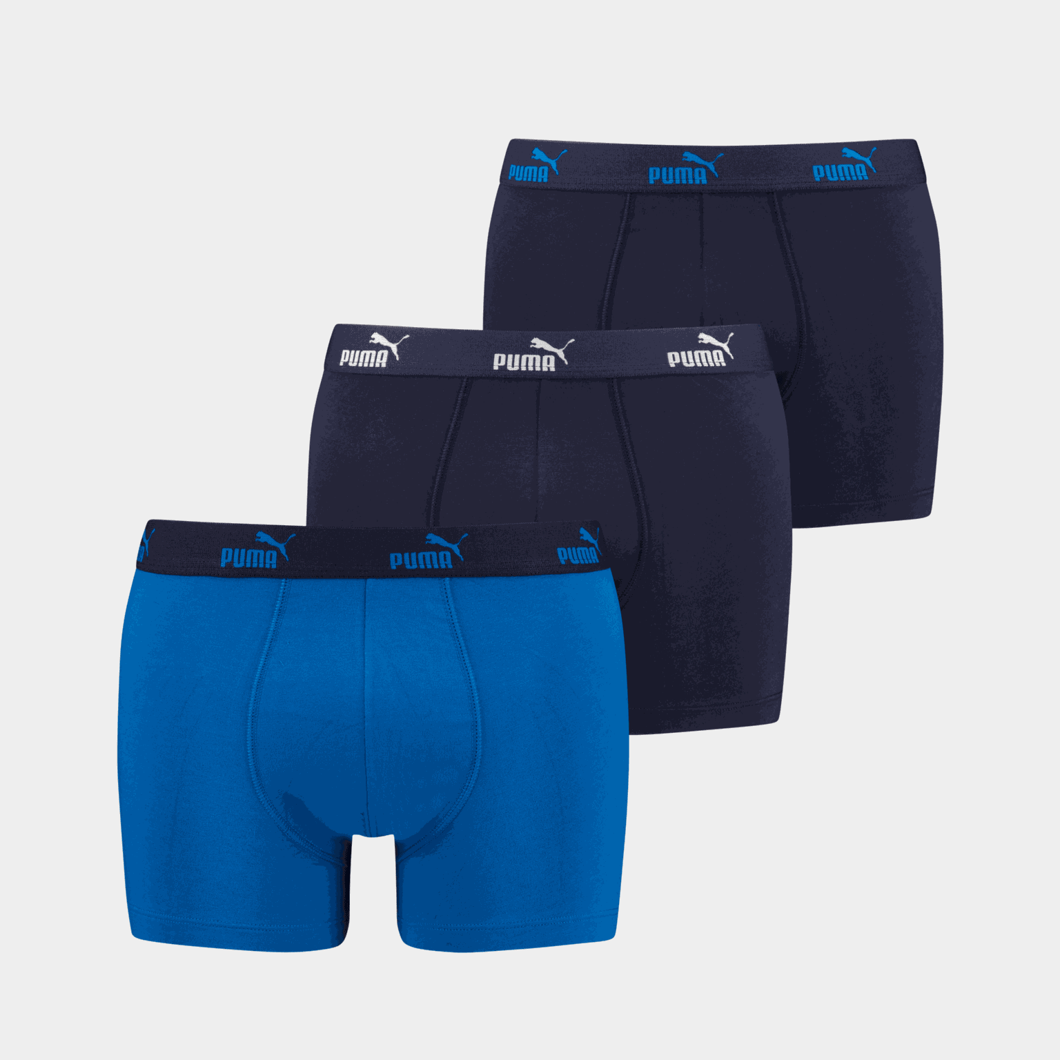 Puma BW boxershorts voor heren, seizoensaanbieding, effen kleur, 3-pack.