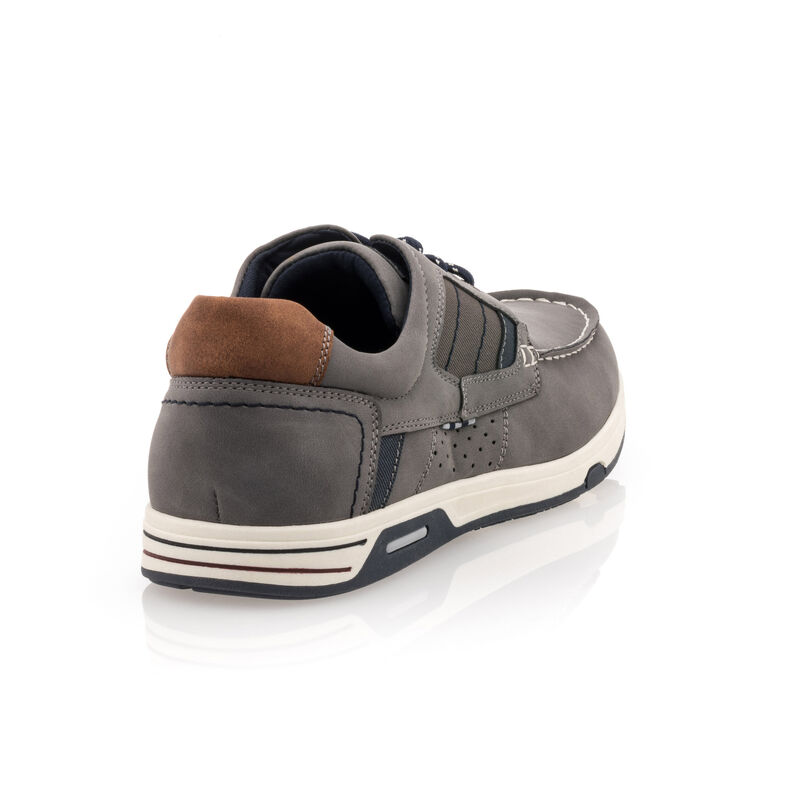 Graue Herren-Loafer/Bootsschuhe