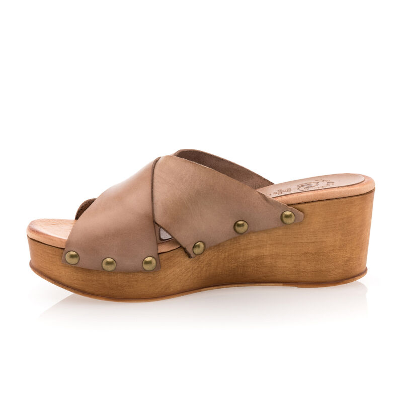Brune mules/tresko til dame