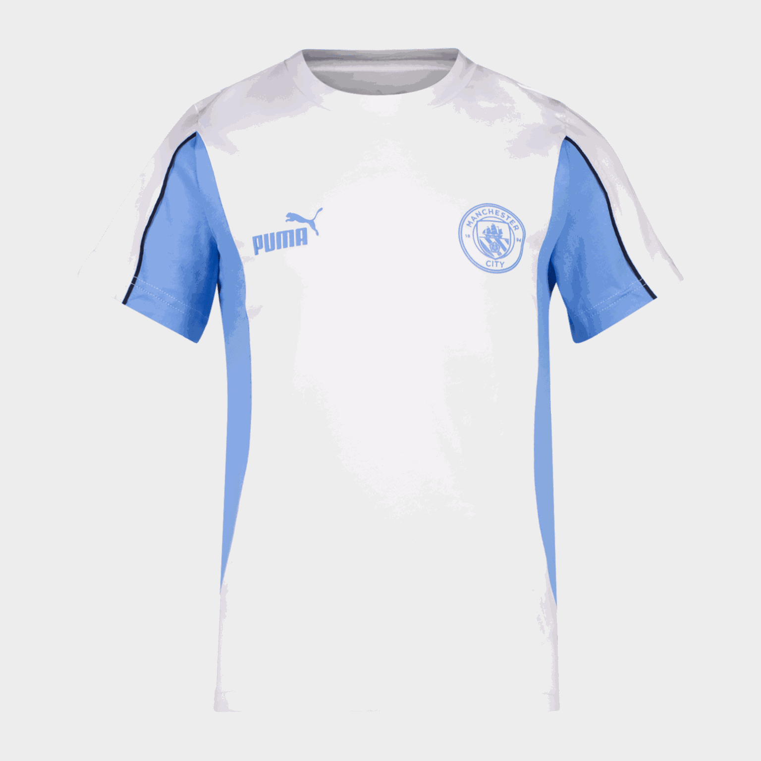  Tričko Manchester City FC Archive, dětská velikost - bílá
