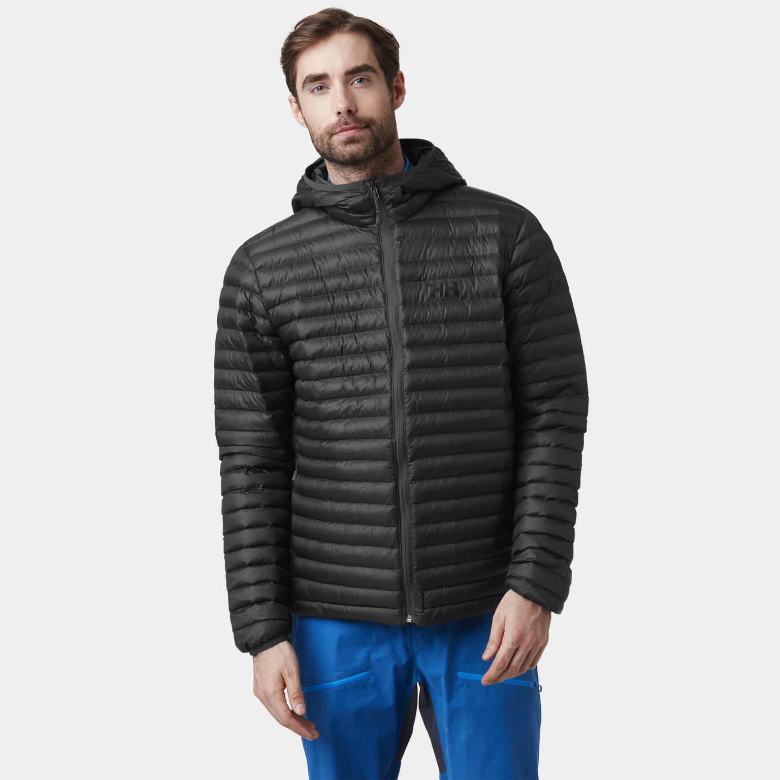  Veste isolante à capuche Sirdal, veste isolante pour homme – Noire