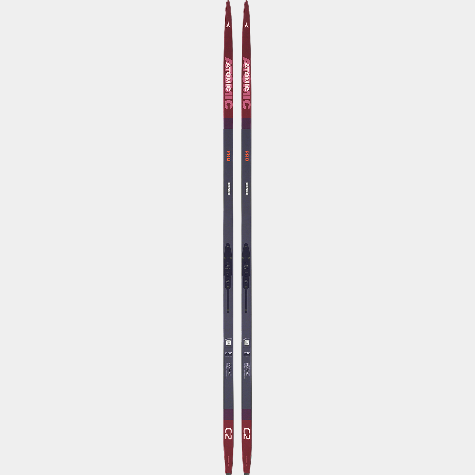 Esquis de fundo femininos Pro C2 Skintec Light 24/25 - vermelho