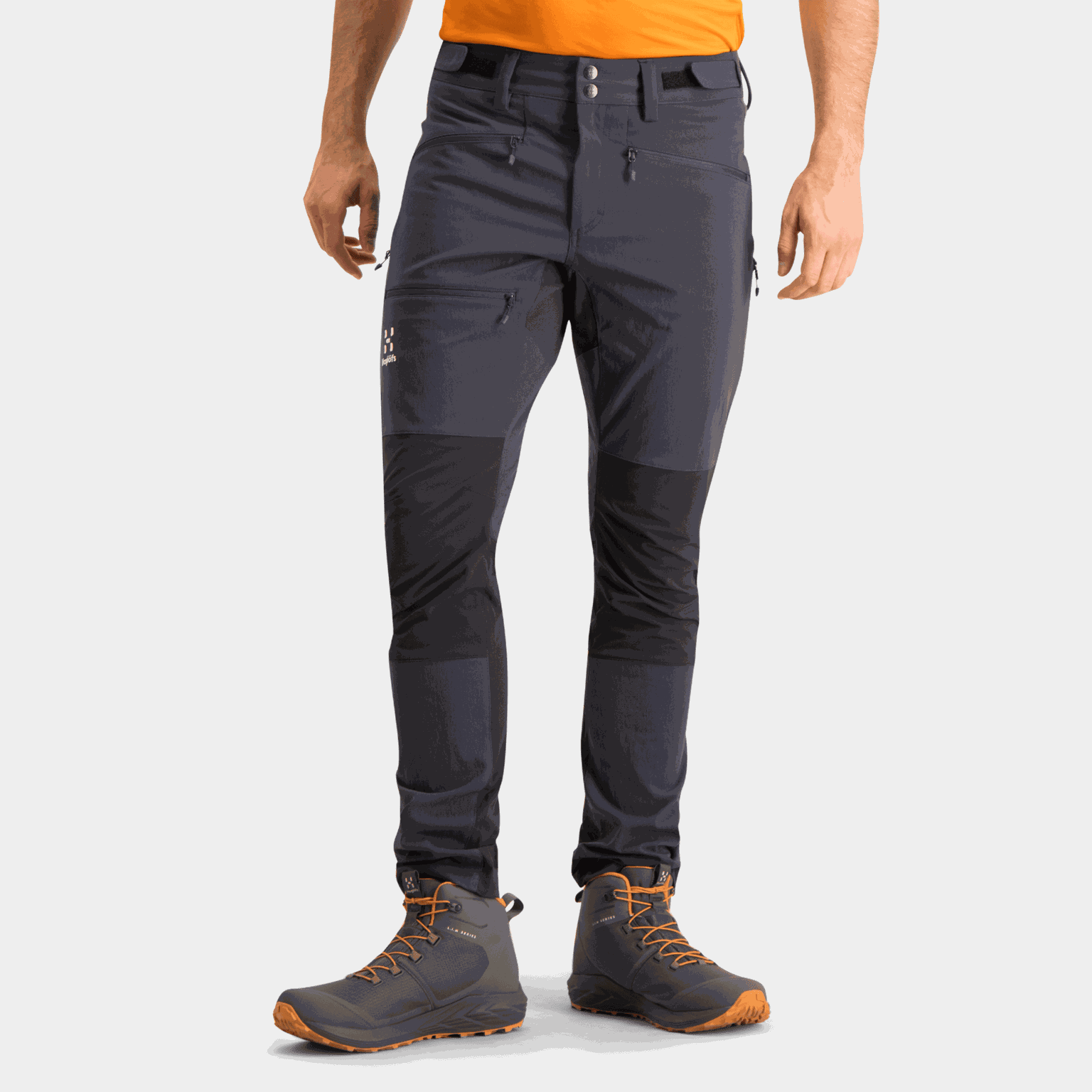 Calças skinny com zircônias, calças de caminhada
