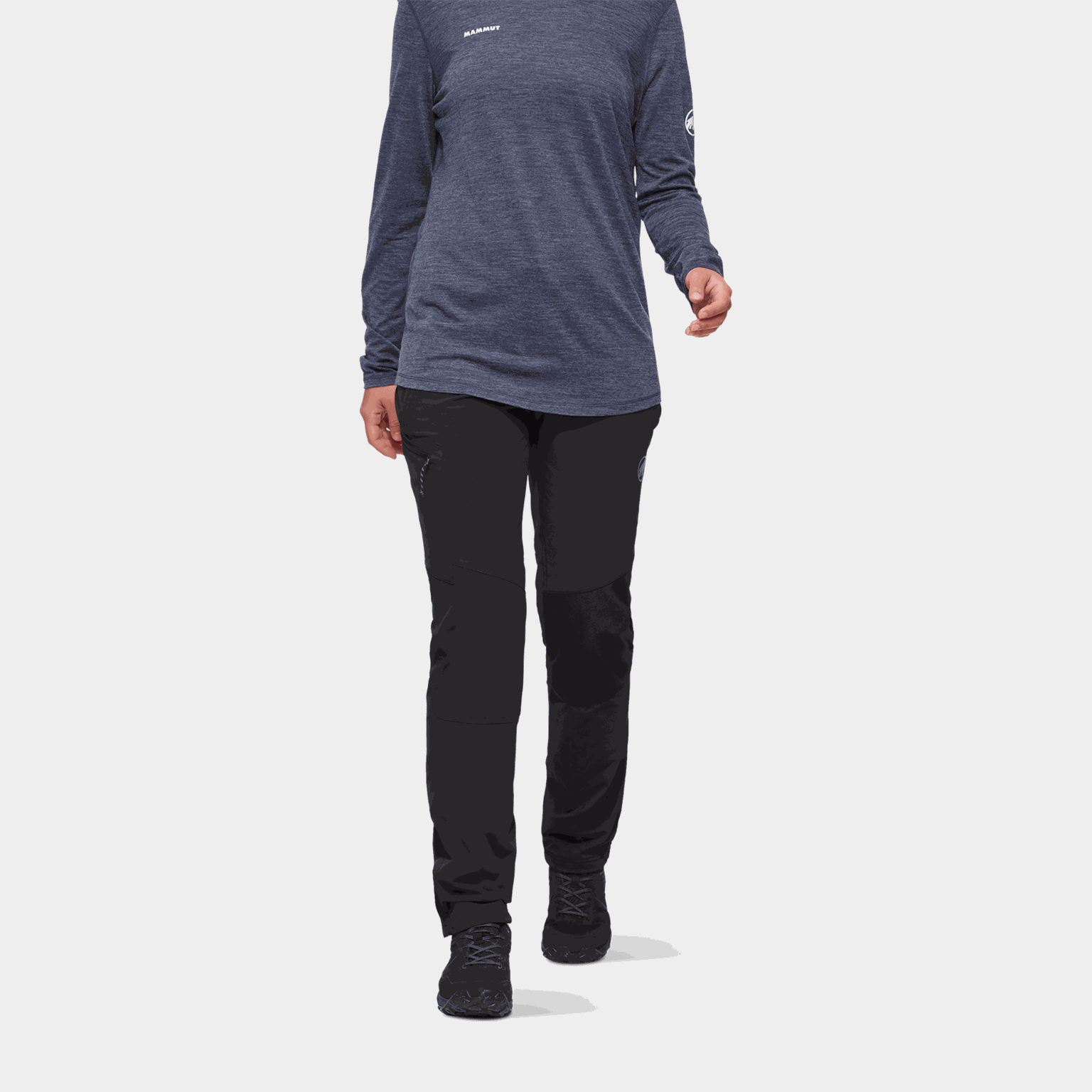 Calça softshell feminina Runbold Guide SO, preta.