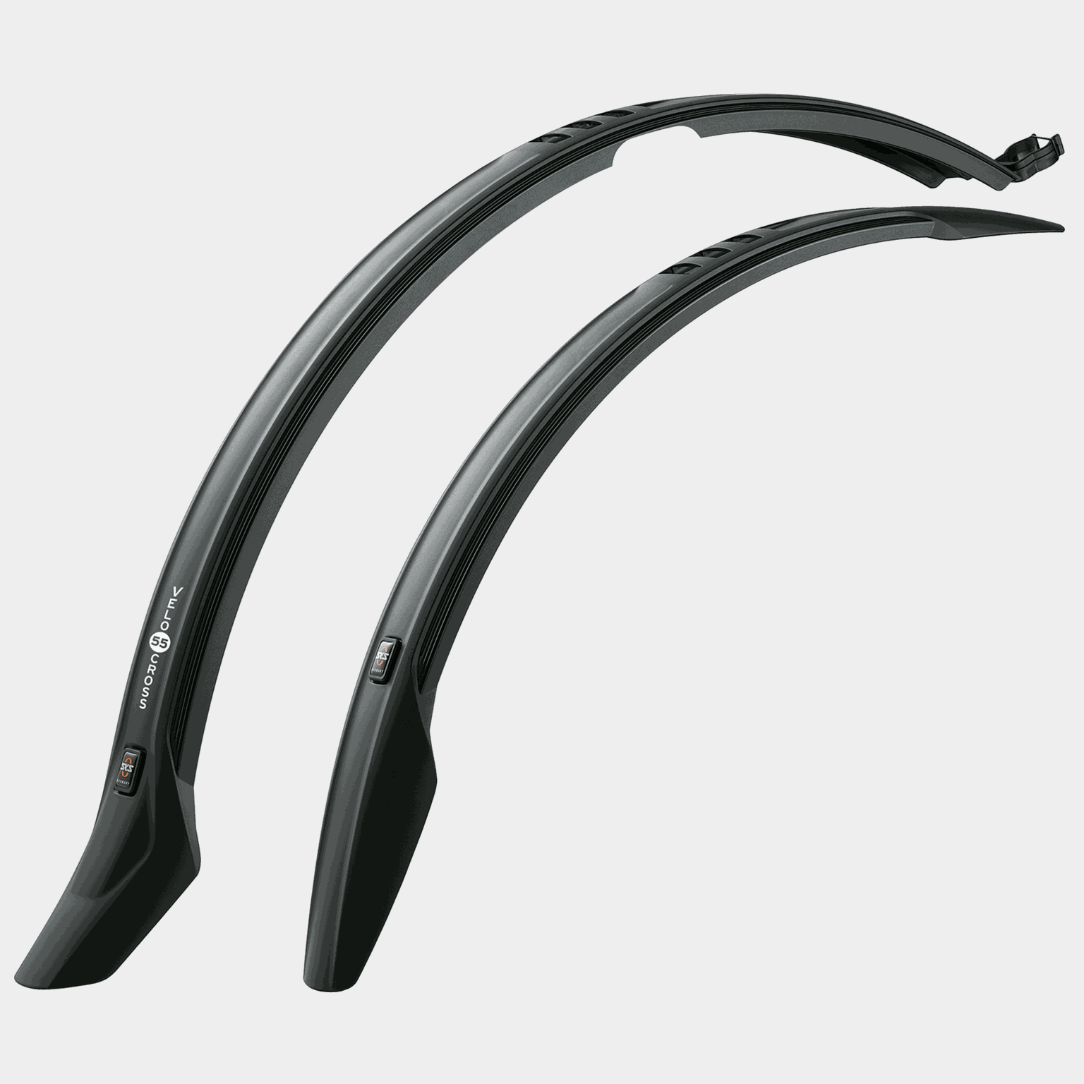 Velo 55 Cross mudguard set, skjermsett, plast - Svart