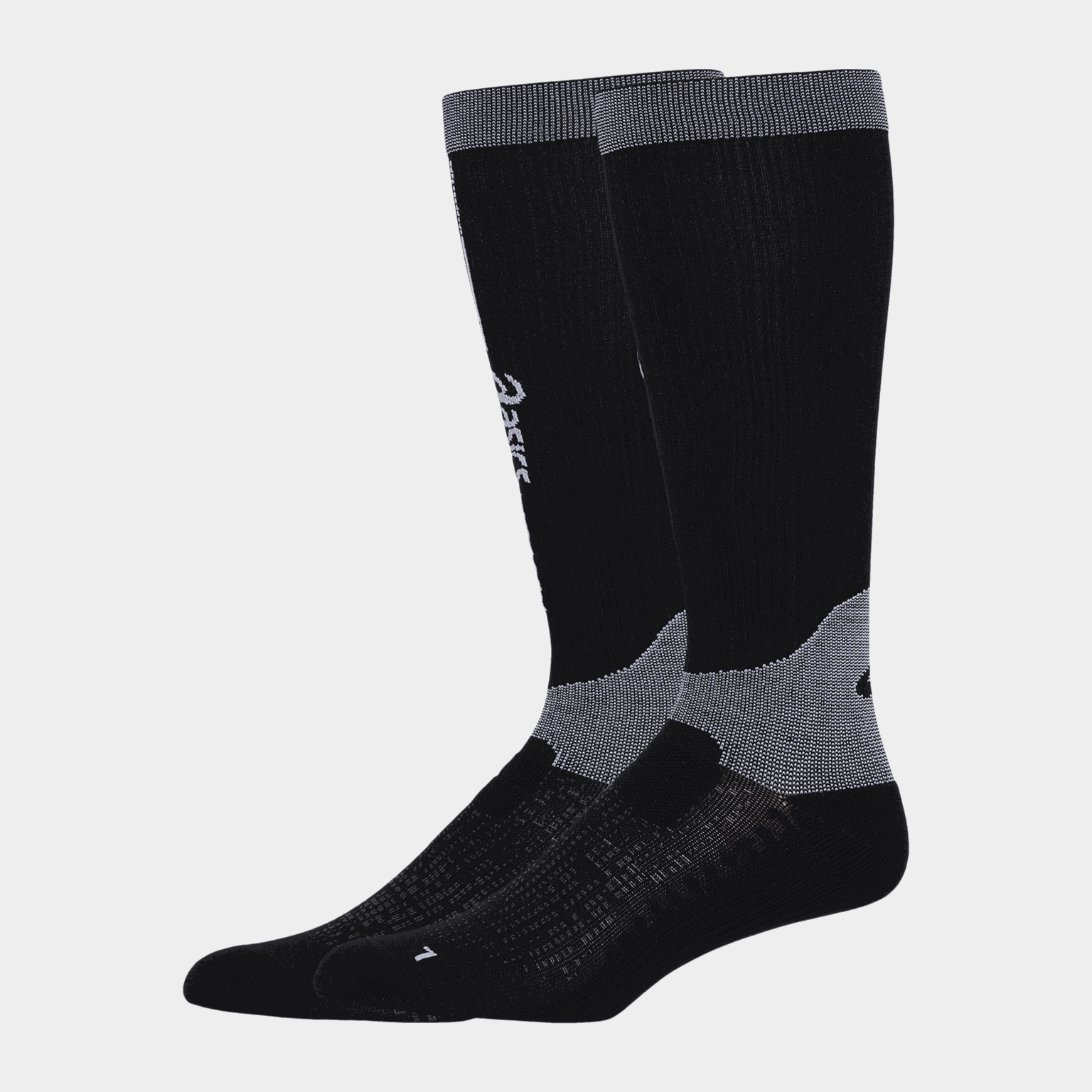  Performance Run compressie hardloopsokken, unisex - zwart