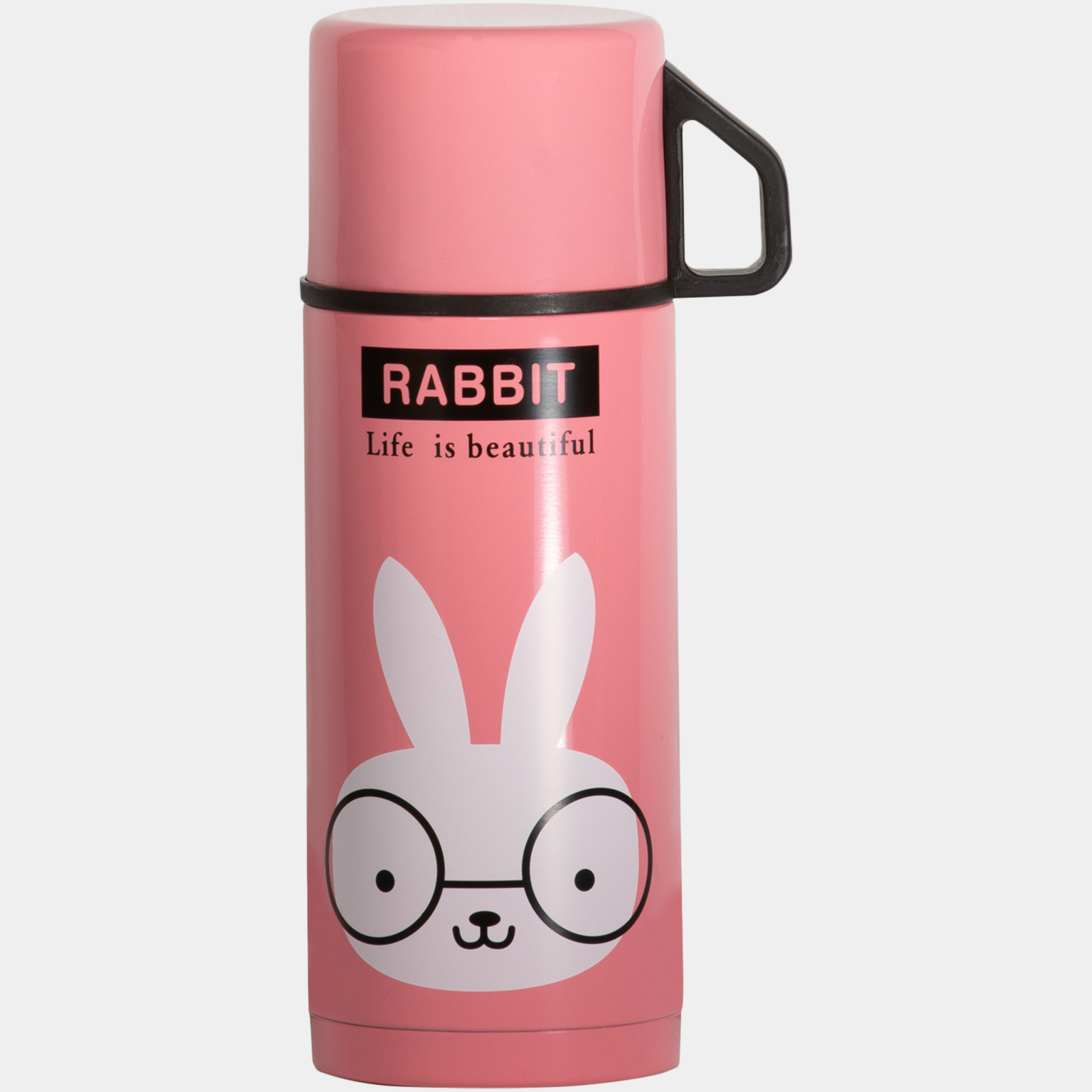 Kids Thermos Rabbit 350ml - Rosa