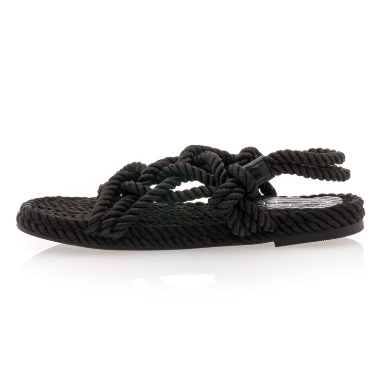 Schwarze Damensandalen / Zehenfreie Schuhe
