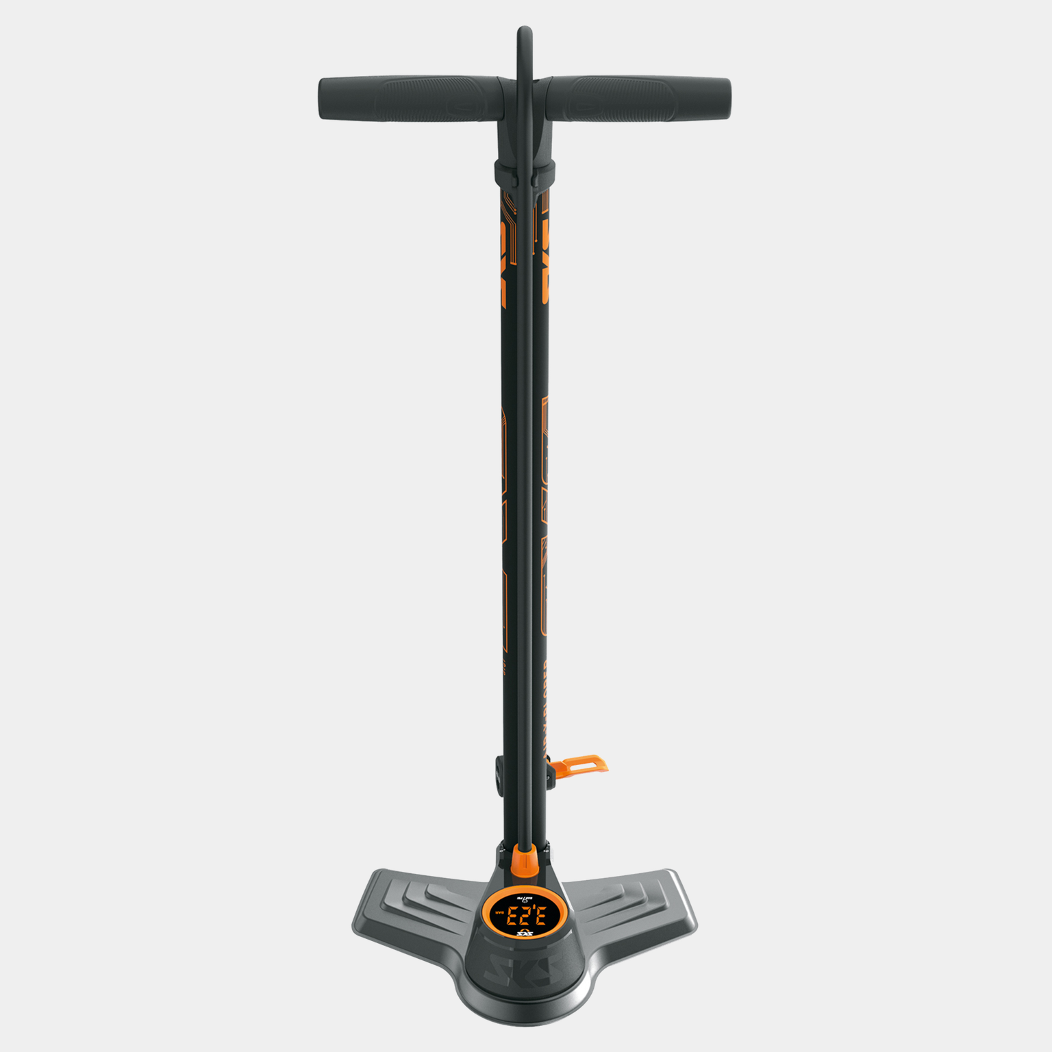 AIR X-PLORER 10.0 digi floorpump, gulvpumpe sykkel - Svart