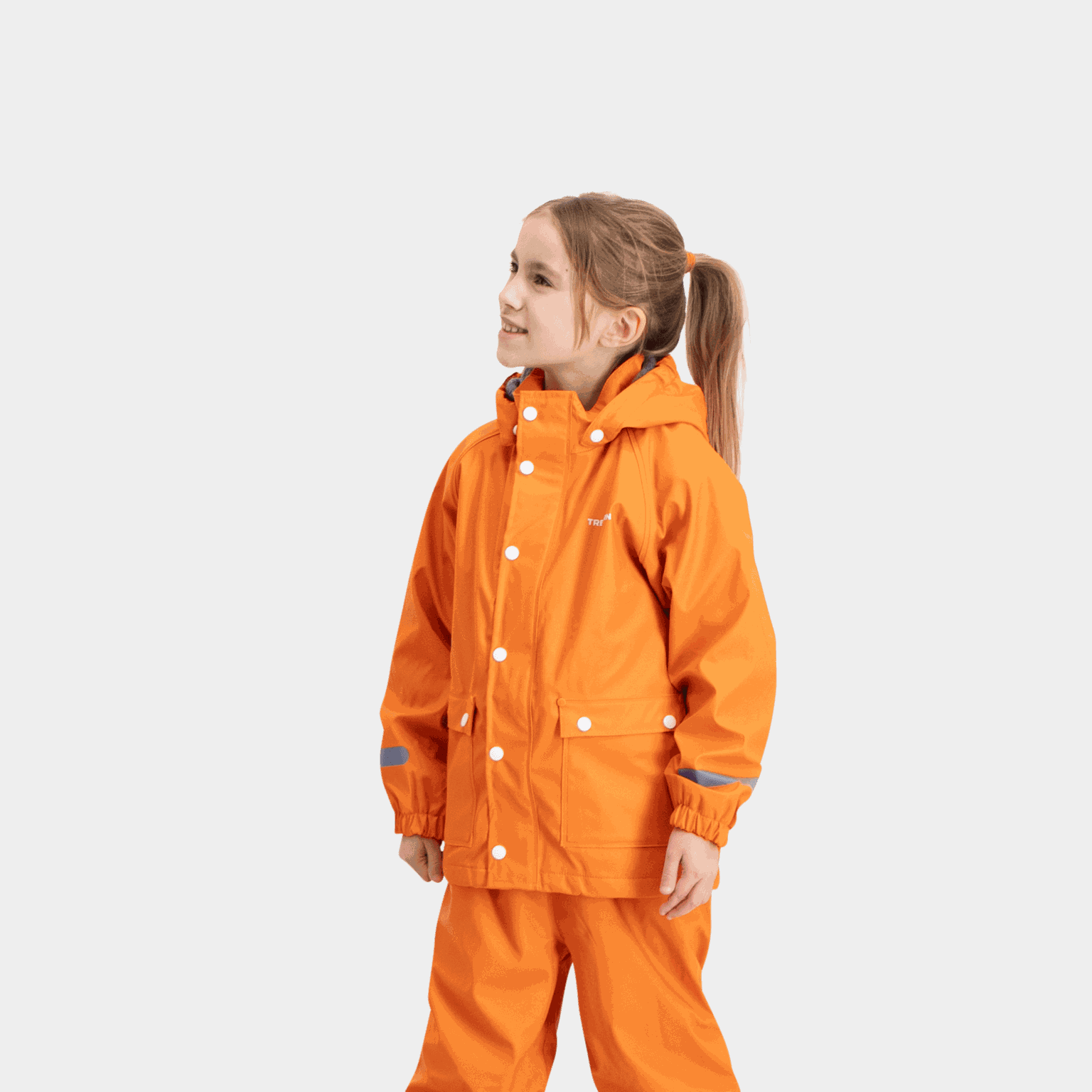Capa de chuva infantil de lã polar com abas, capa de chuva infantil
