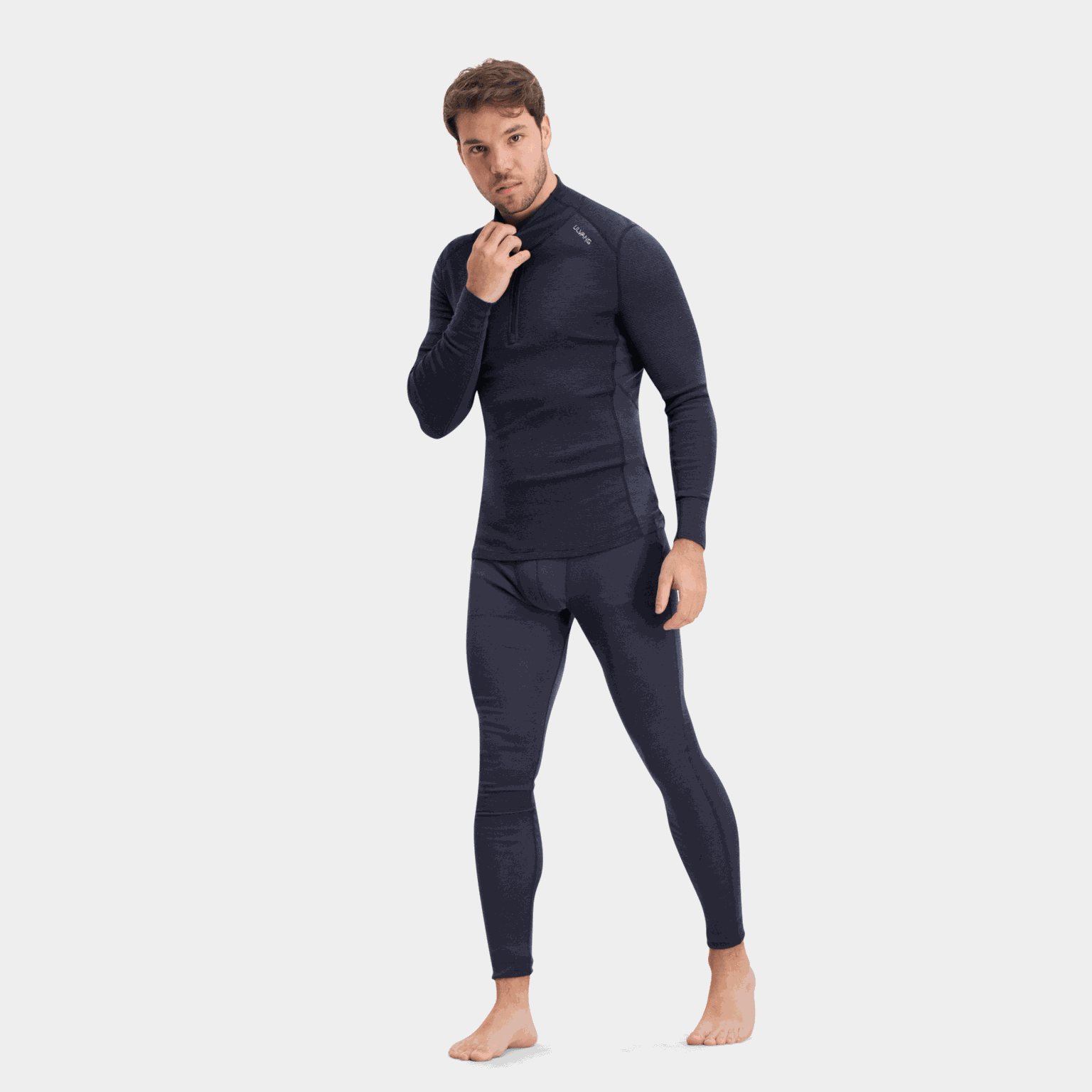  Pánské polo tričko Rav, 100% vlna, poloviční zip