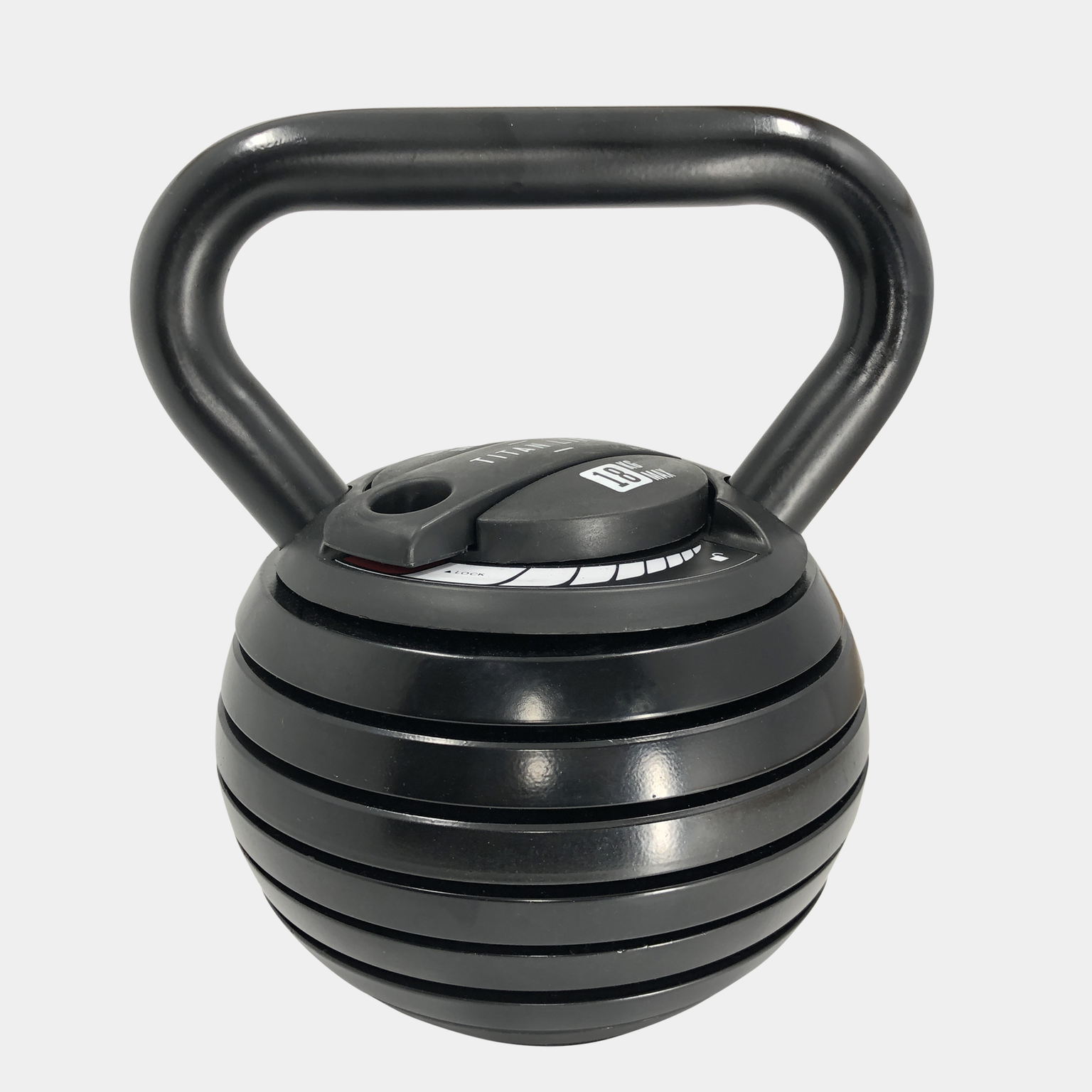  Regulowany hantel Titan Life – 3,4–18 kg, czarny