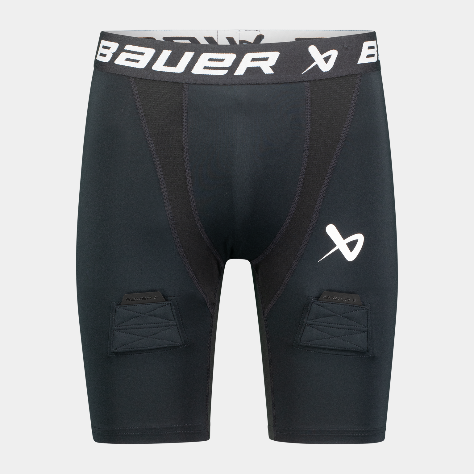  Αθλητικό παντελόνι Bauer Perf Jock S22, μέγεθος 24/25, για ηλικιωμένους - μαύρο