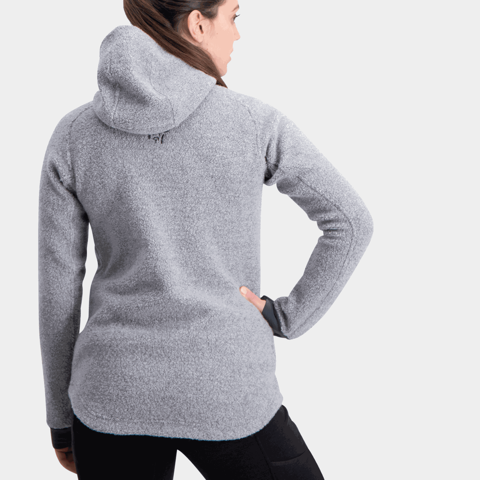  Suéter feminino de lã Femund Warmwool3 W - cinza