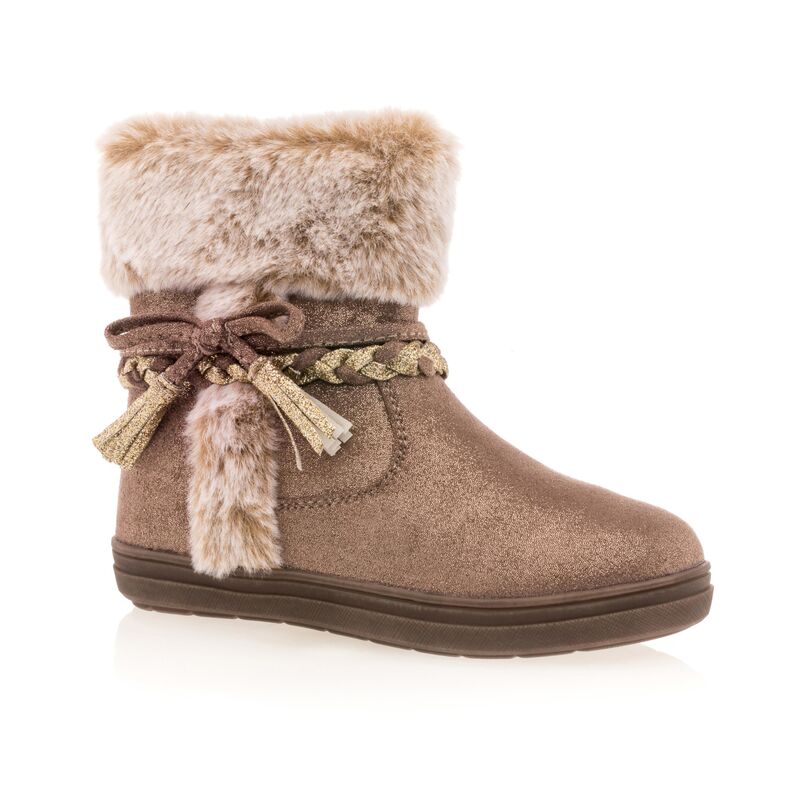 Botas beige para niña