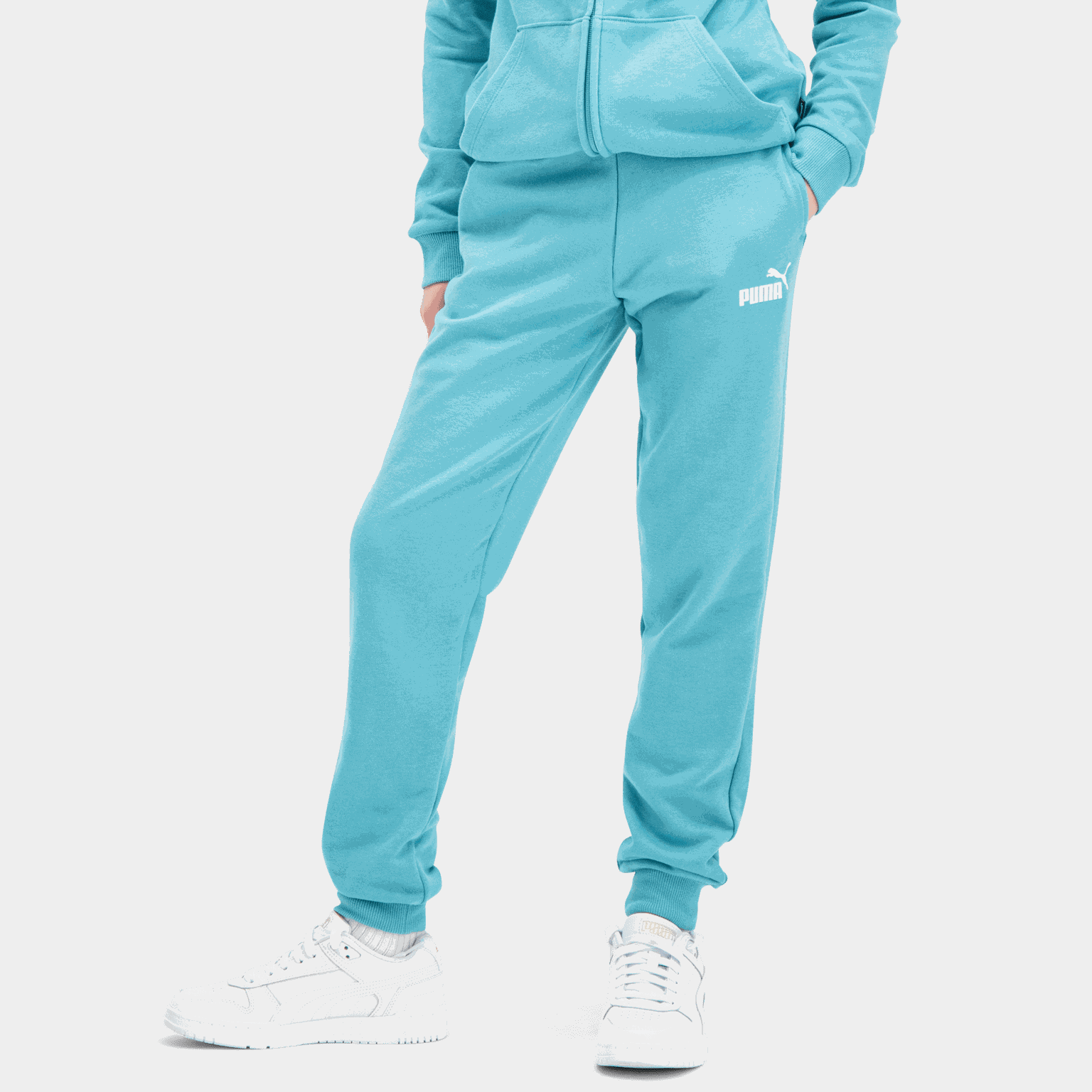  ESS TR cl joggingbroek, kinderjoggingbroek - paars