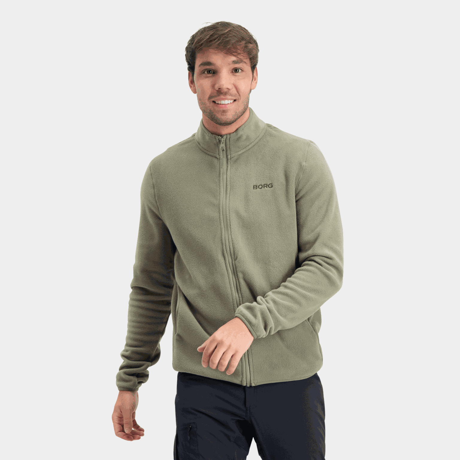  Veste polaire pour homme avec fermeture éclair intégrale