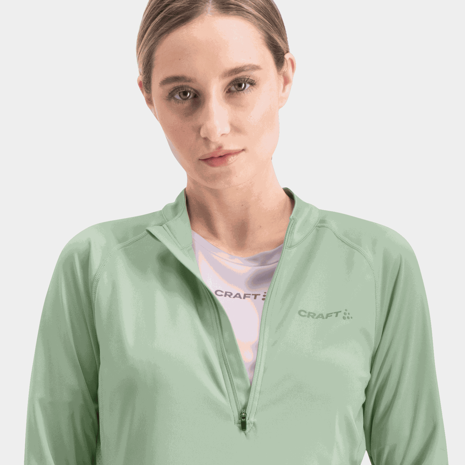 Core Charge 2 dames sweatshirt met lange mouwen en volledige ritssluiting