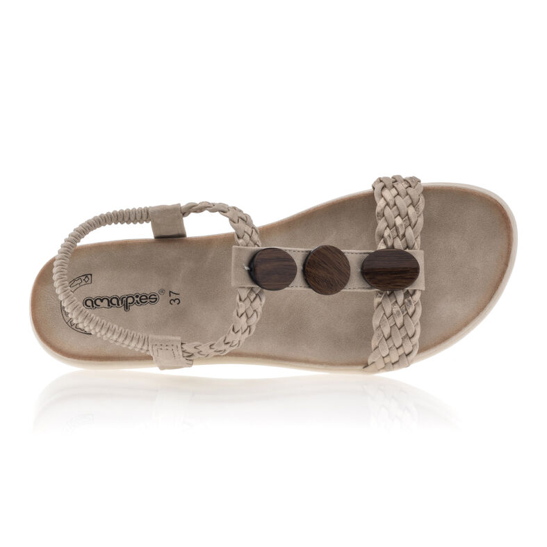Beige Damen-Sandalen / Zehenfreie Schuhe