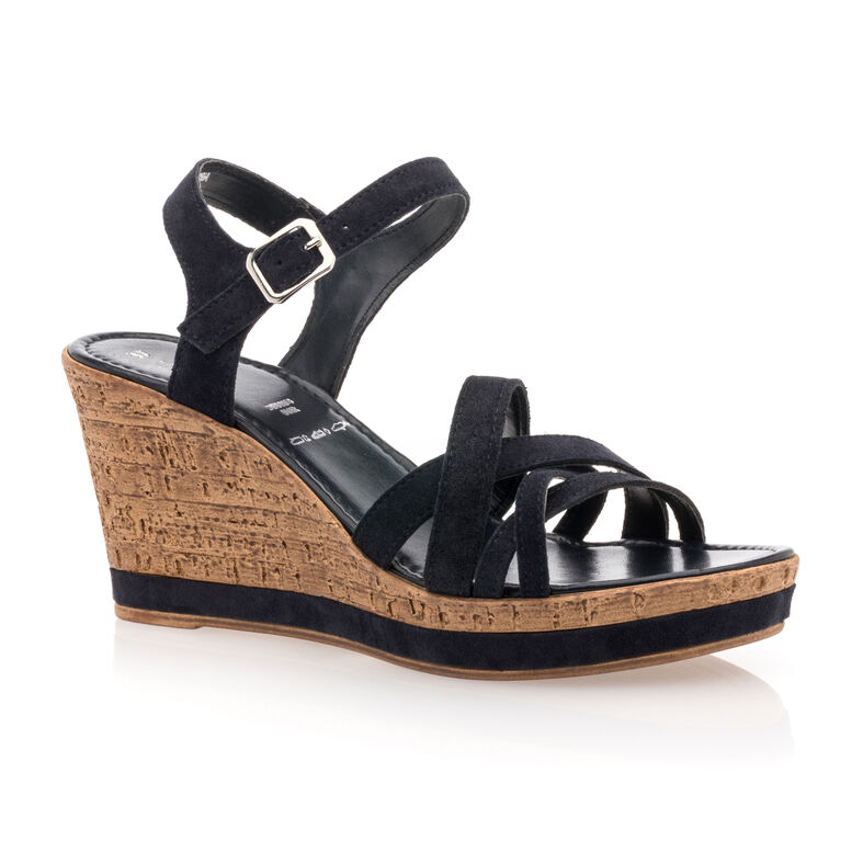 Sandalias azules para mujer / Zapatos de punta abierta