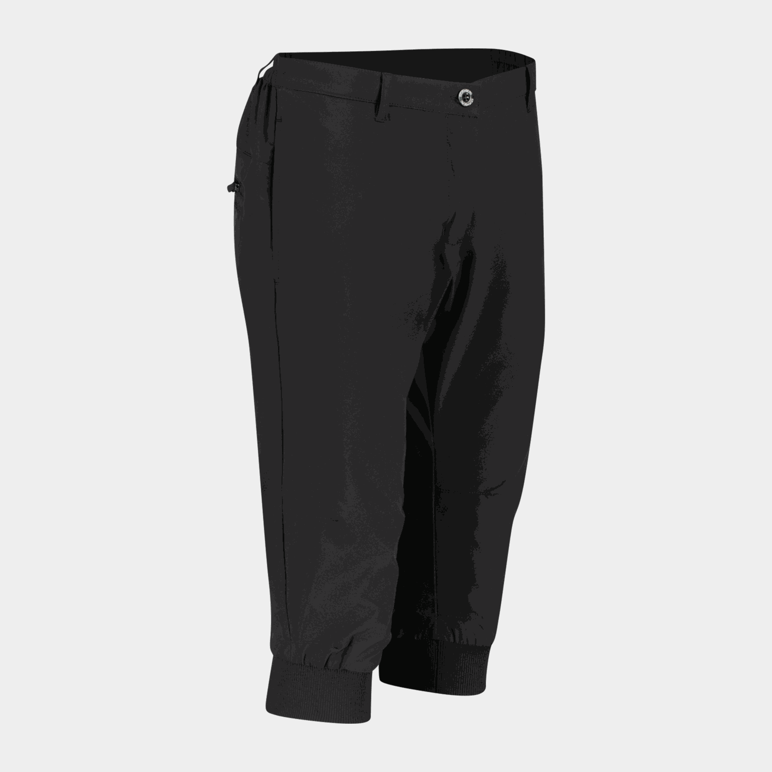  Shorts capri femininos Langefjord W reciclados - preto