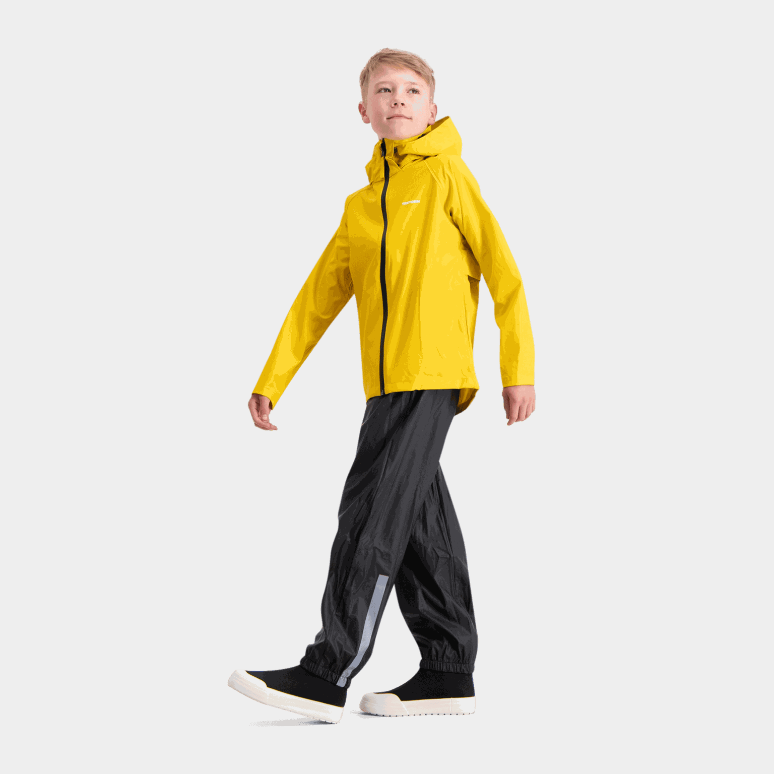 Ensemble de pluie pliable, ensemble de pluie junior - Jaune