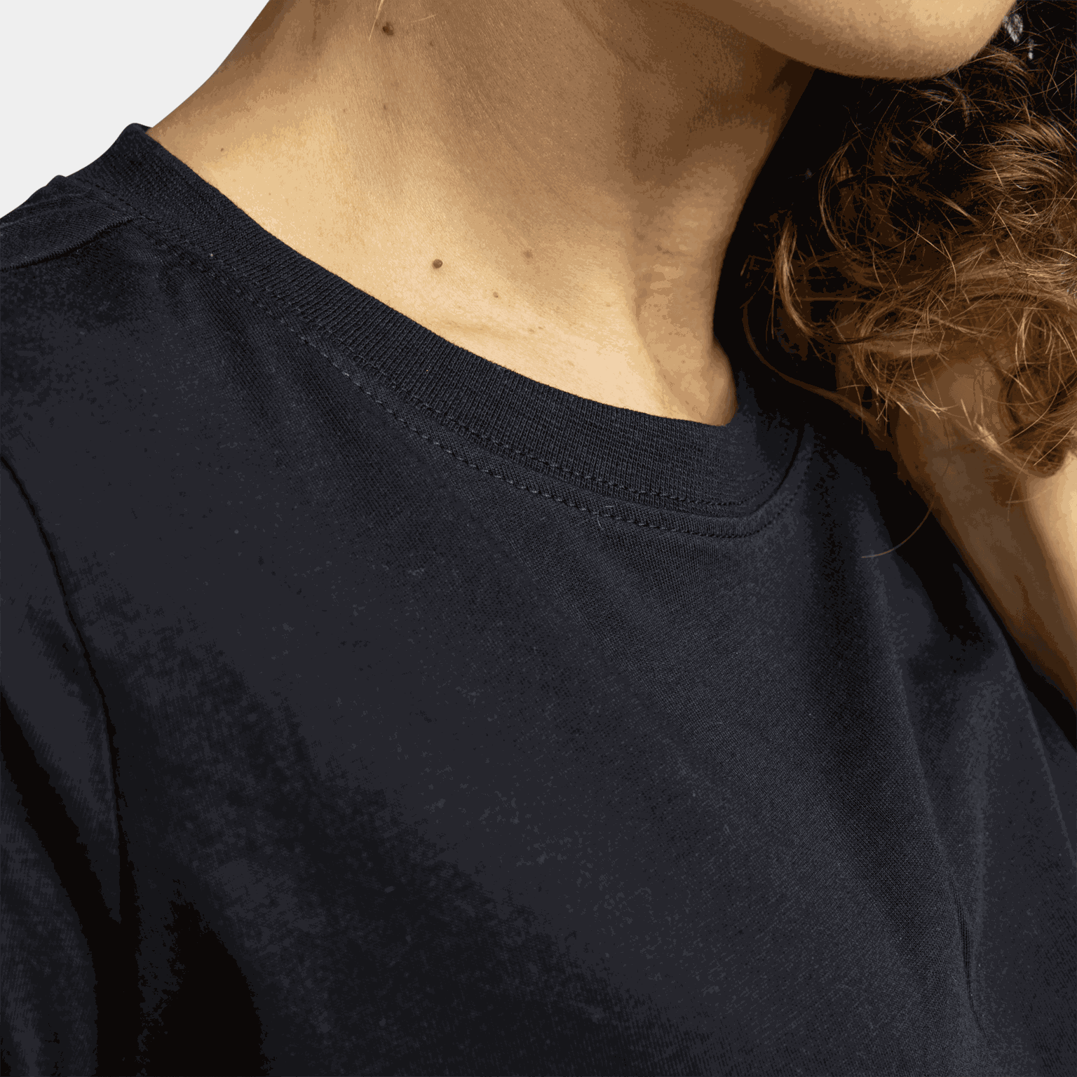 Effen T-shirt, dames T-shirt